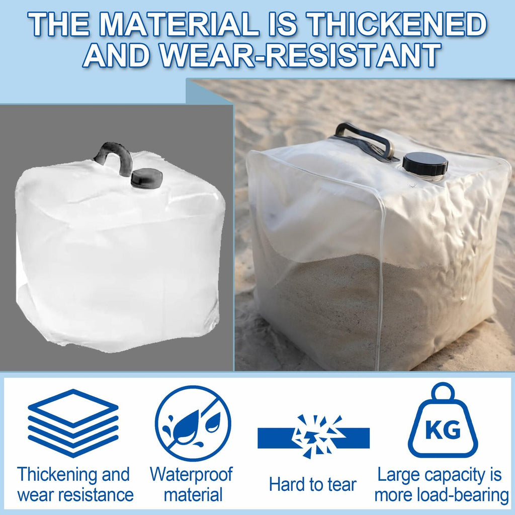 Desunqin 2PCS Pool Ladder Weights 20L Heavy Duty 500D PVC Waterproof Sand Bags