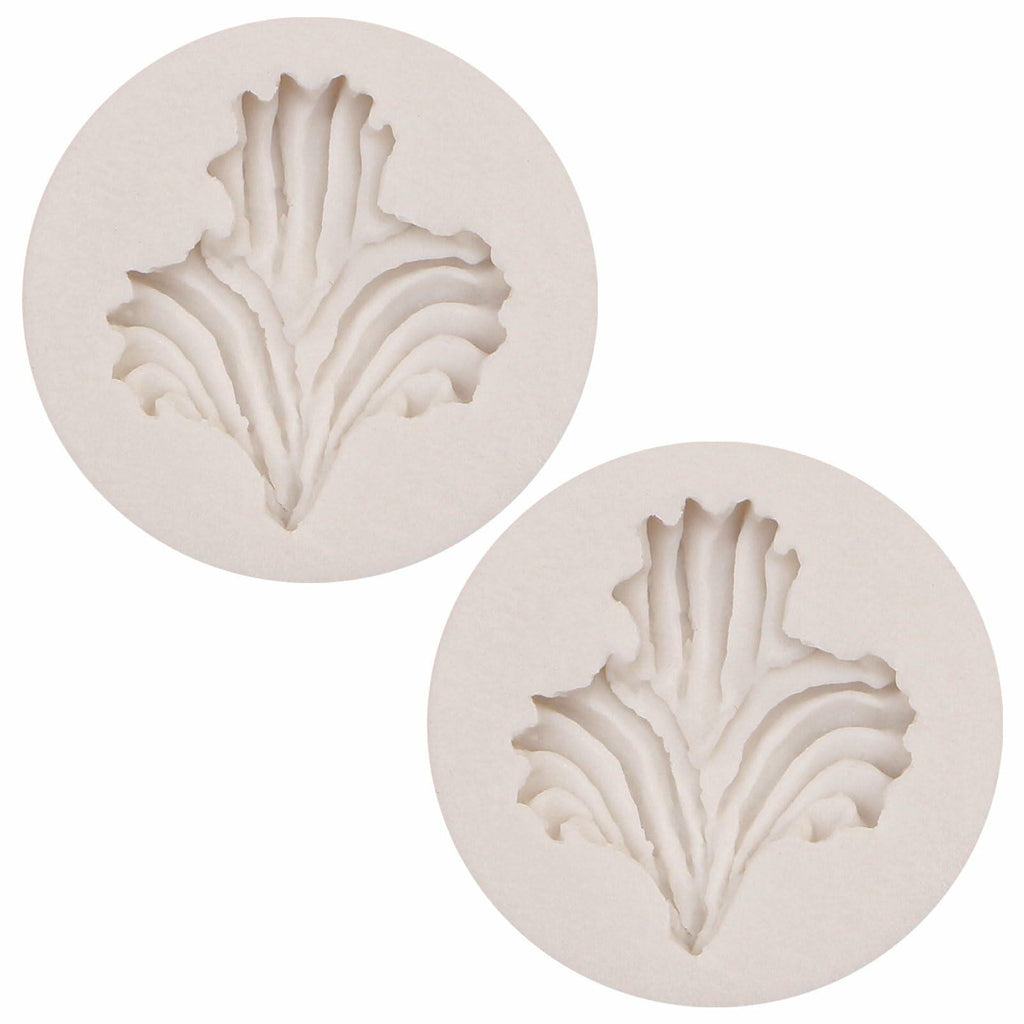 Heart Shaped Silicone Chocolate Mold Rose Flower Fondant Cake Decor 2pc