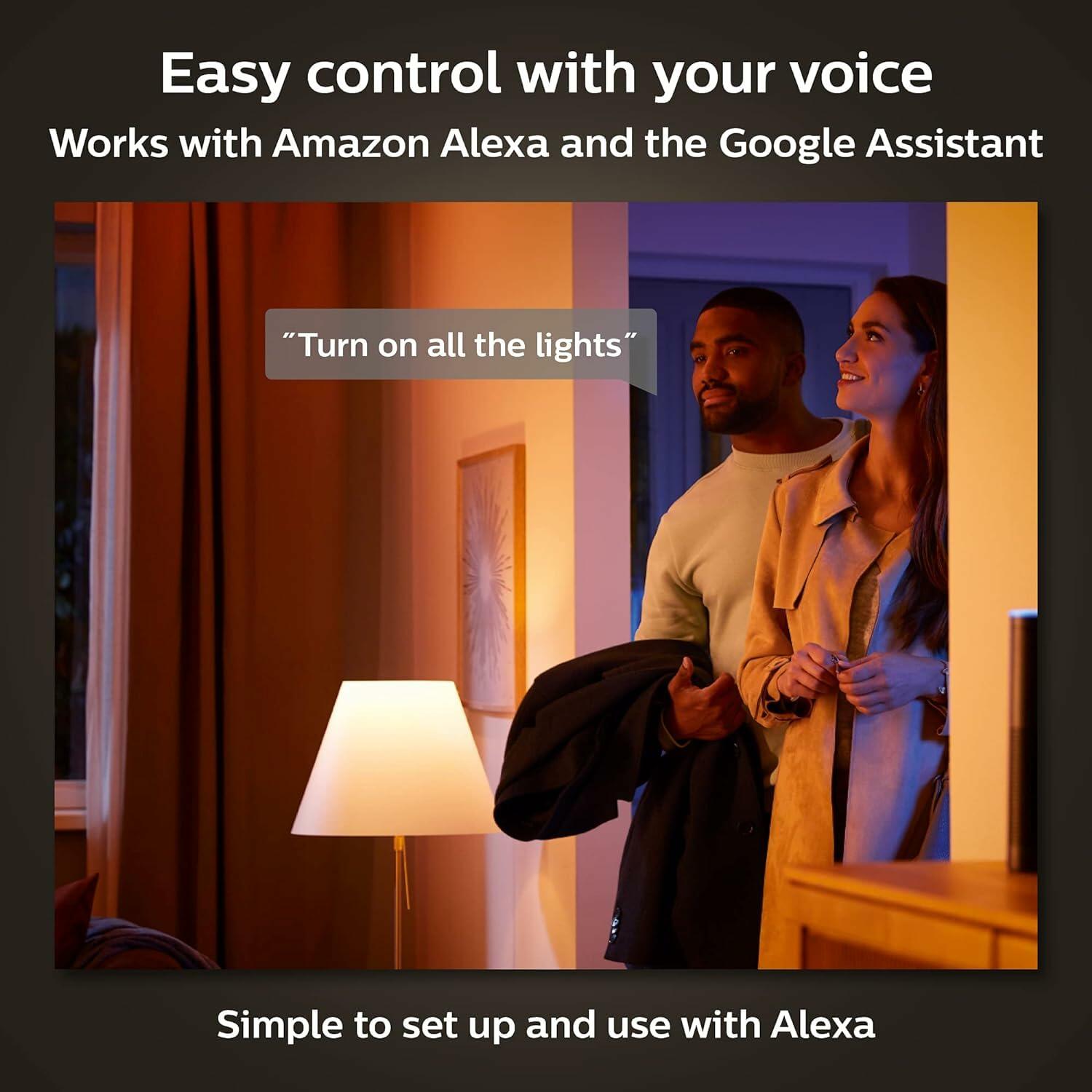 Philips Hue 100W A21 LED Bulb Soft White 160LM E26 Smart 1-Pack Alexa/Google