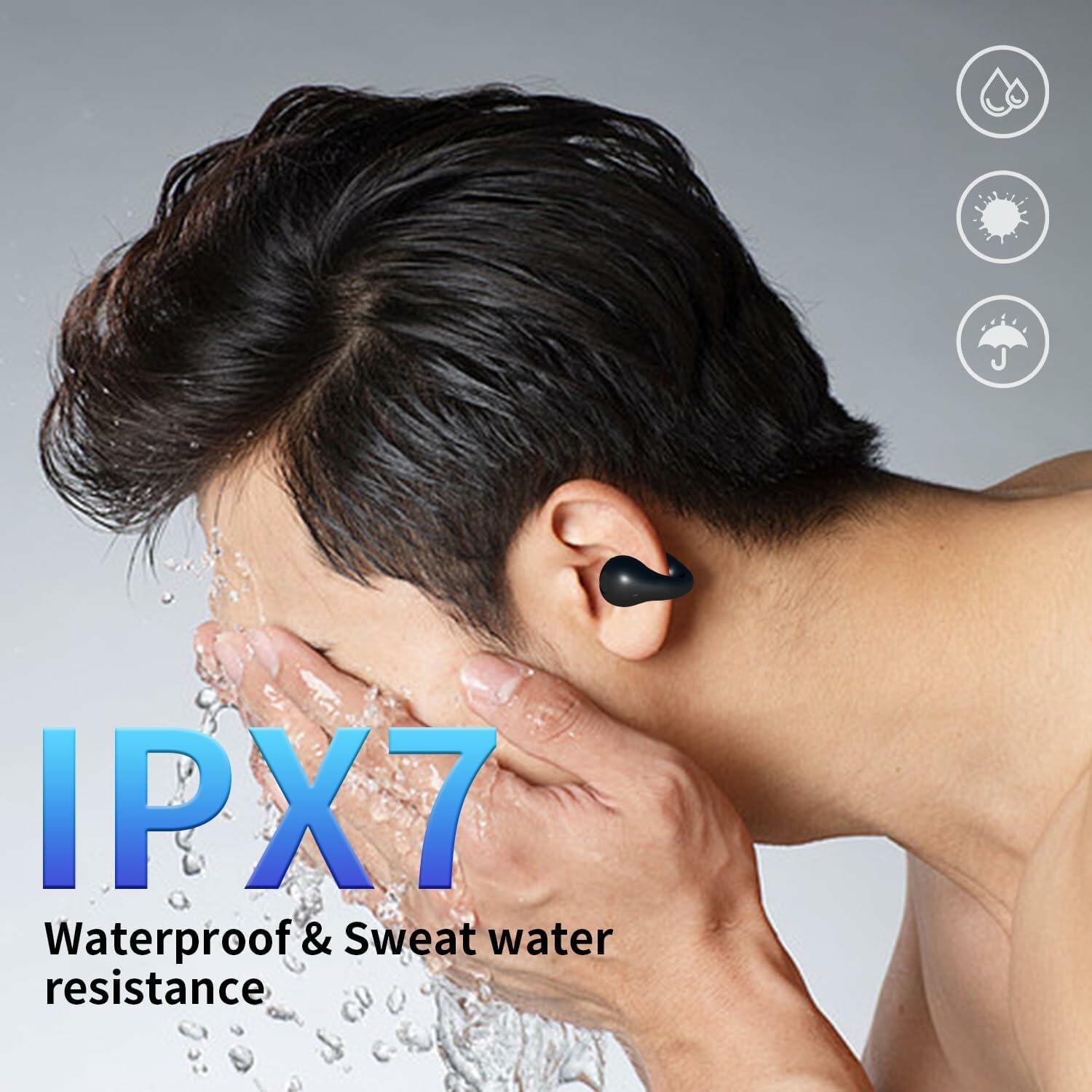 Wireless Bluetooth Bone Conduction Headphones 60H LED Display Waterproof