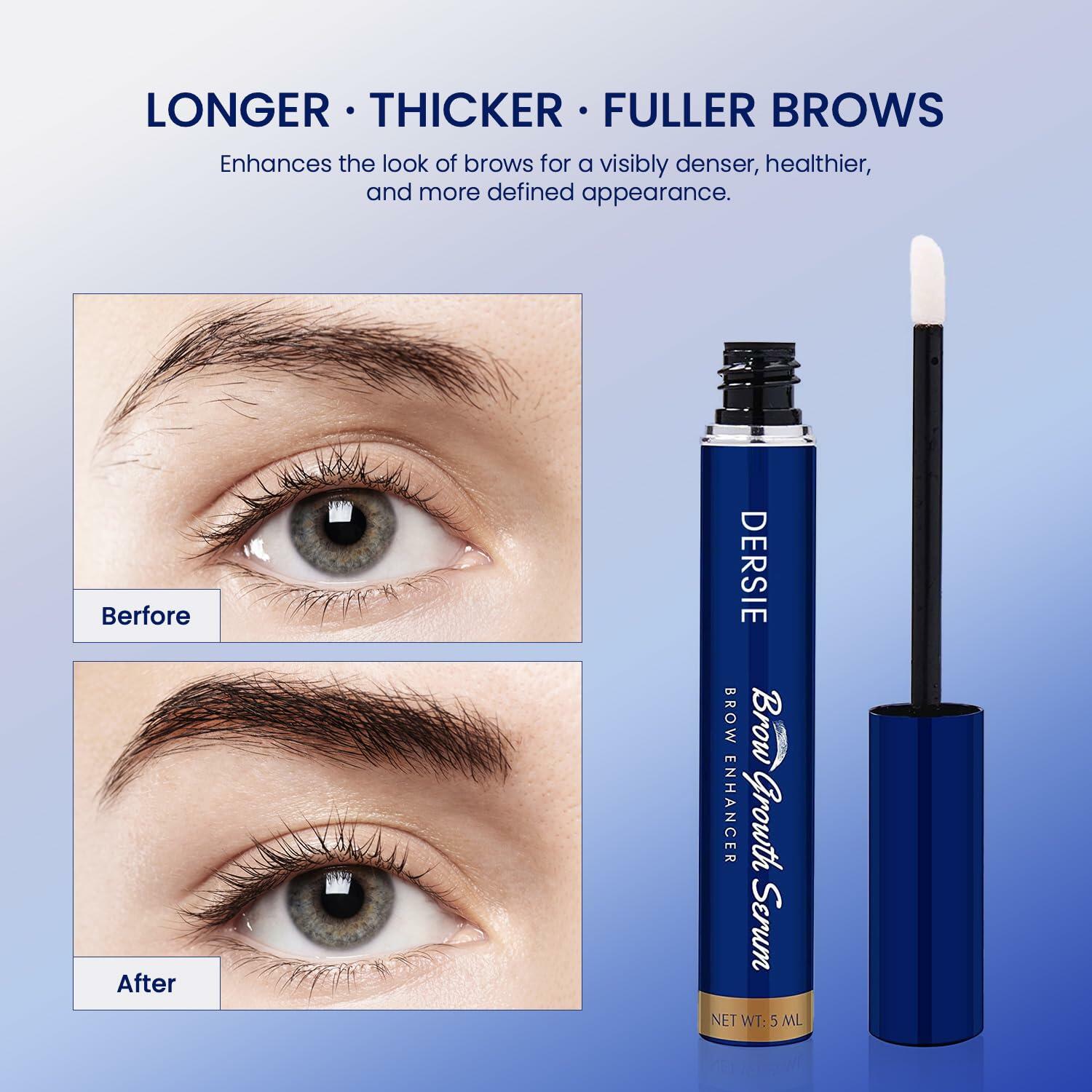 Dersie Eyebrow Growth Serum with Peptide Complex Biotin Arginine 5mL Aloe