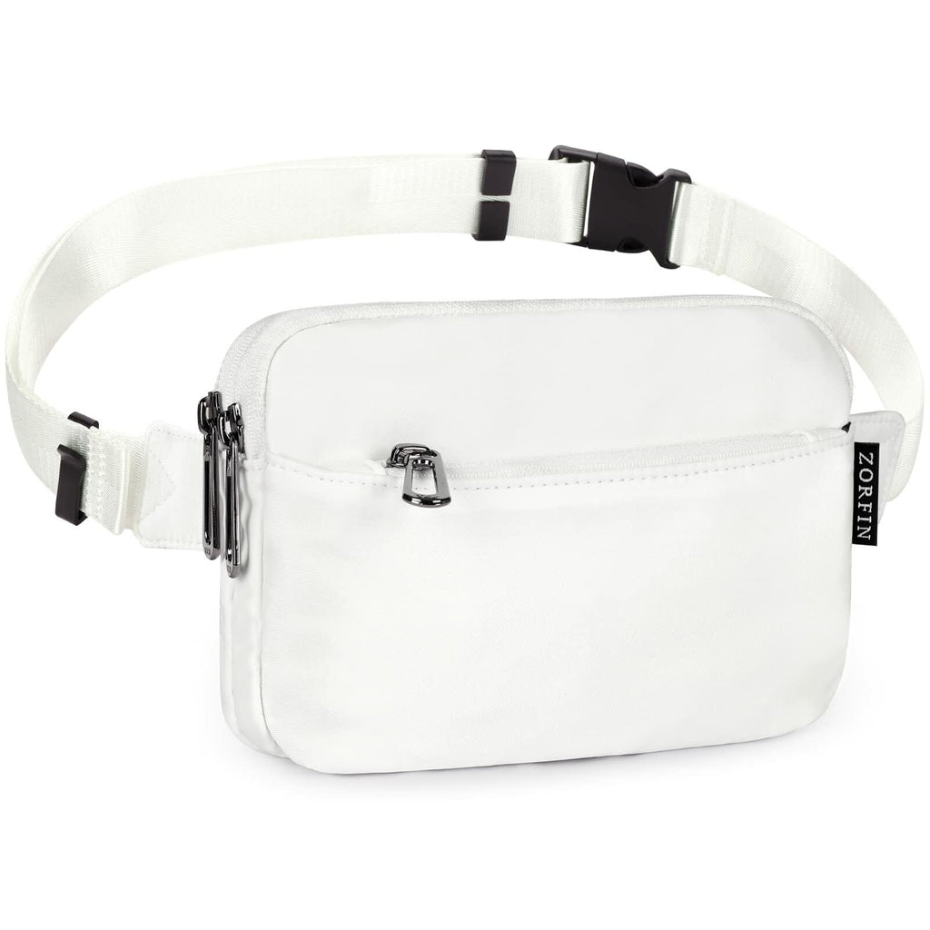 ZORFIN Fanny Pack Crossbody Belt Bag Adjustable Strap Camo Black One Size