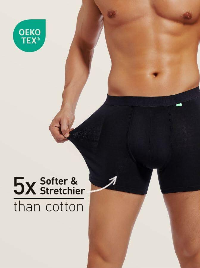 ZeaLogic Men’s Merino Wool Boxer Briefs Moisture Wicking Silver Gray