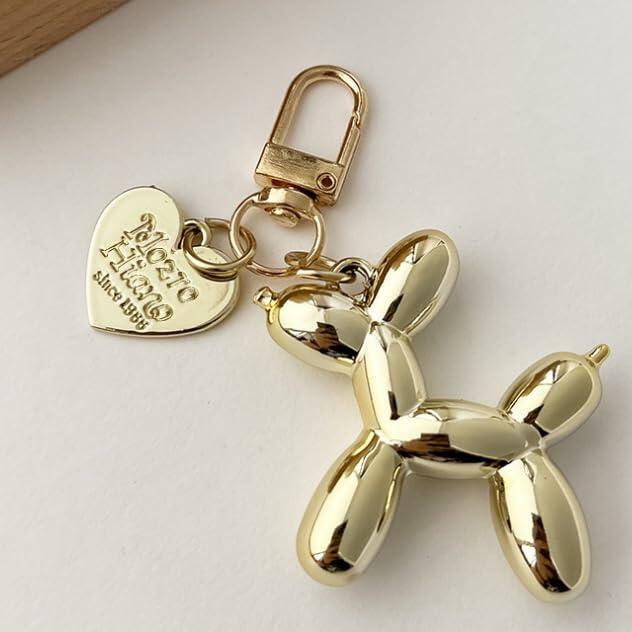 QIKAIDE 3-Pack Jelly Balloon Dog Keychain for Women Handbag & Car Keys