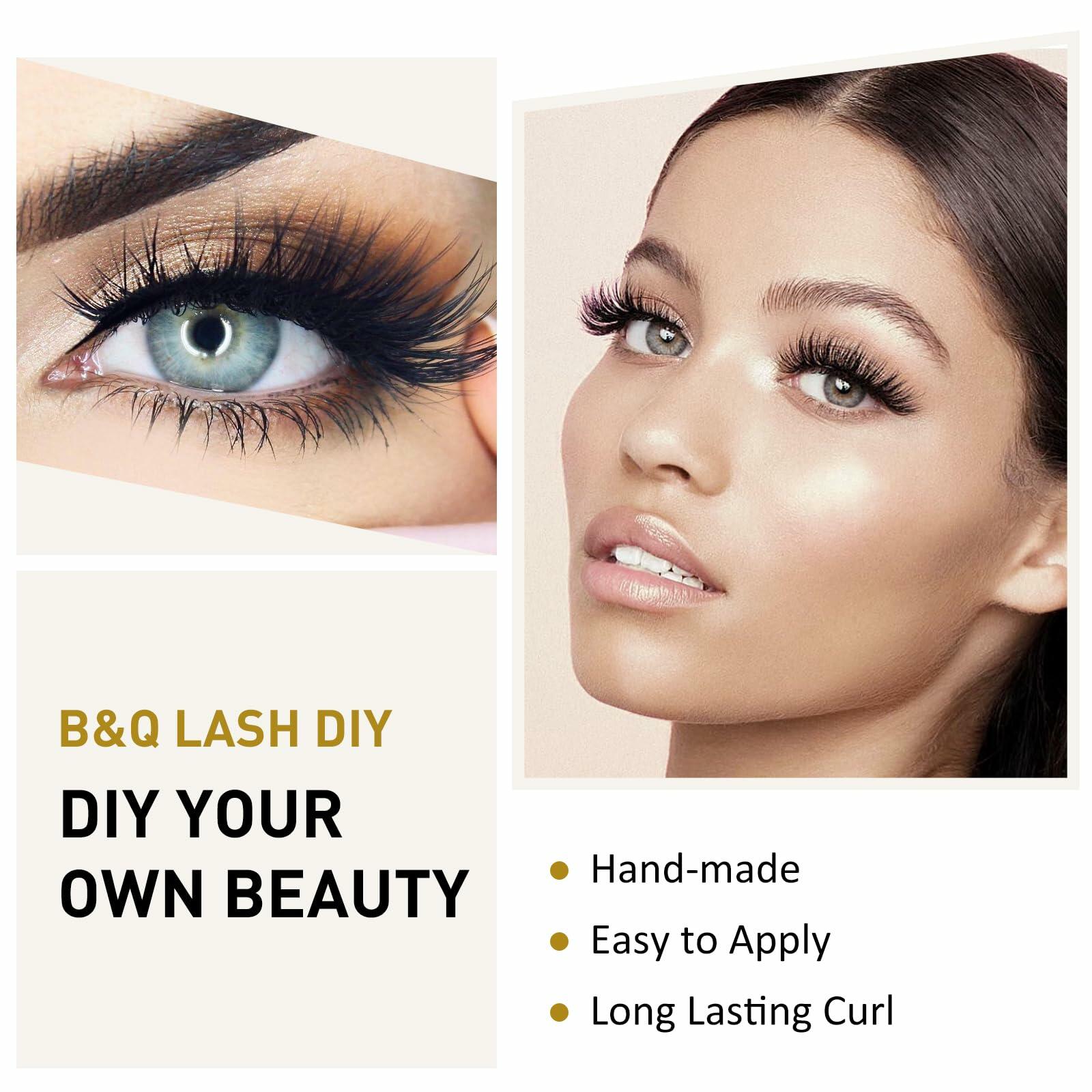 DollDoki B&Q Lash Clusters B11 D Curl 10-16mm 72 Clusters Lashes