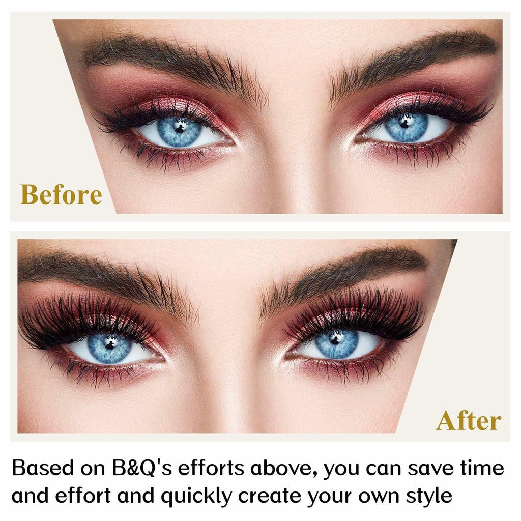 DollDoki B&Q Lash Clusters B11 D Curl 10-16mm 72 Clusters Lashes