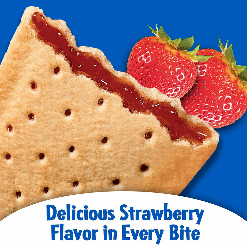 Pop-Tarts Unfrosted Strawberry Toaster Pastries 8-Count 14.7oz Exp. JUN/30