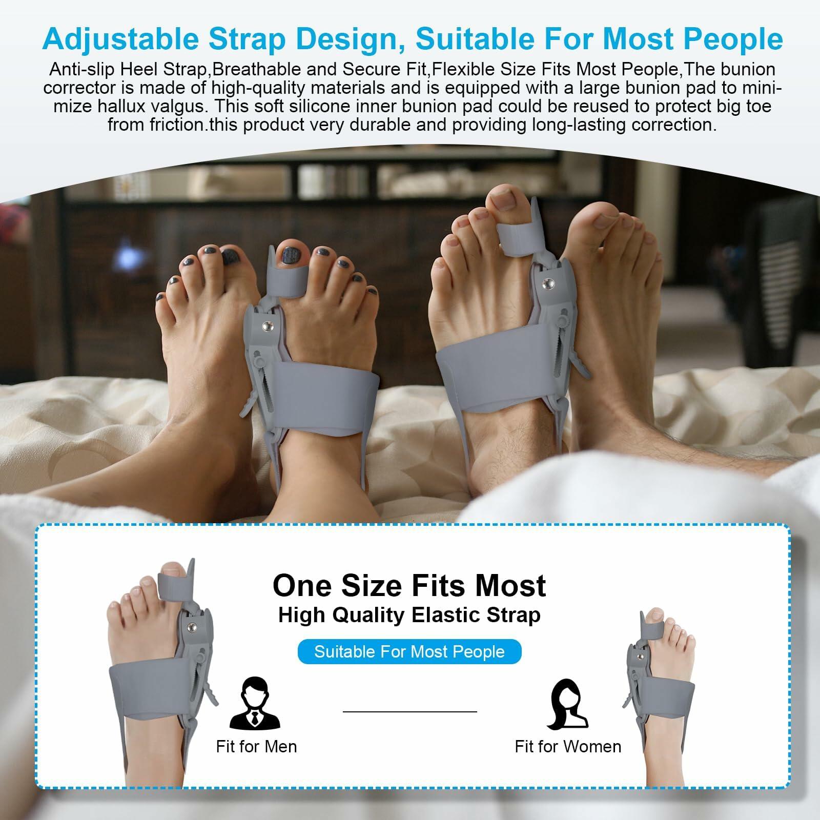 Grzcp Bunion Corrector for Women & Men – Adjustable Toe Splint, Relief