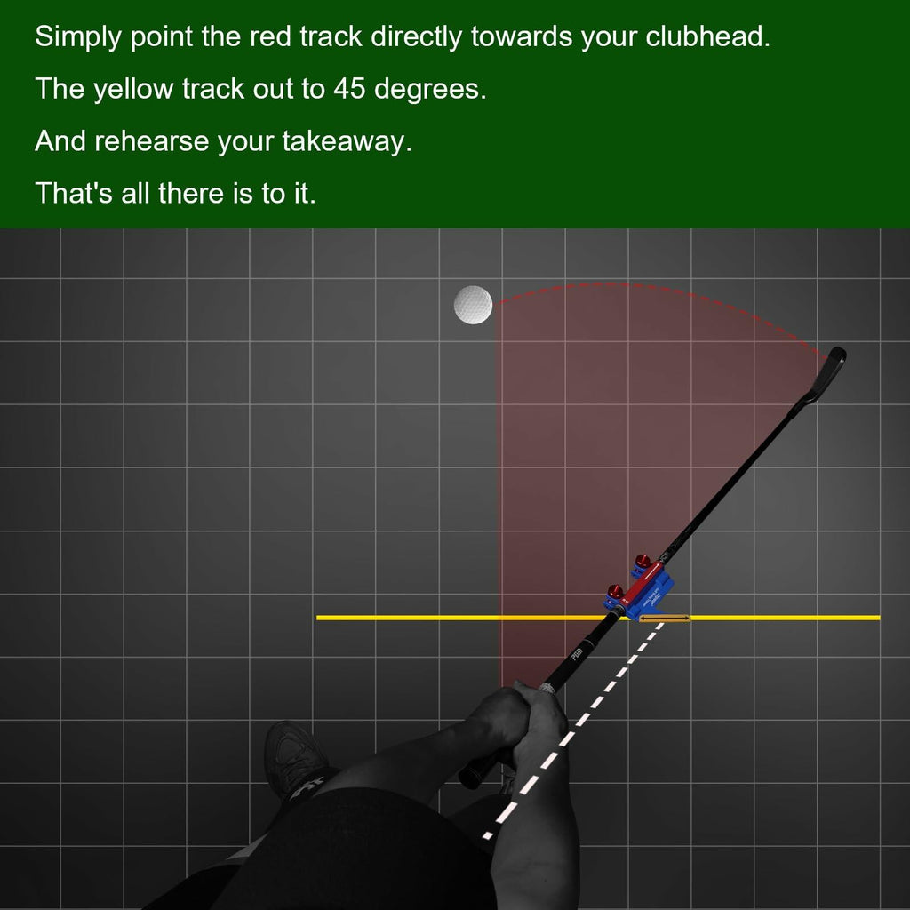 Vzpeun Golf Swing Trainer Aid Grip Alignment Sticks Portable Blue