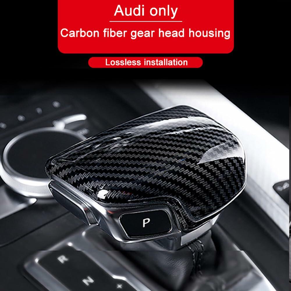 GIPFIRE Carbon Fiber Shift Handle Covers For Audi A6 S6 RS6 A7 RS7 Q7 A8 S8 Q8