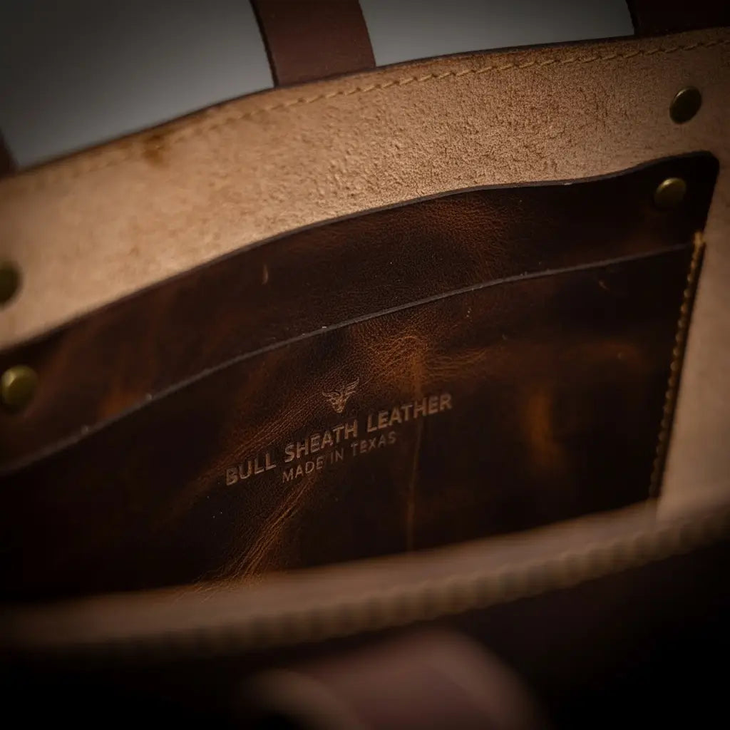 The Naomi Leather Tote Bag - Saddle Tan