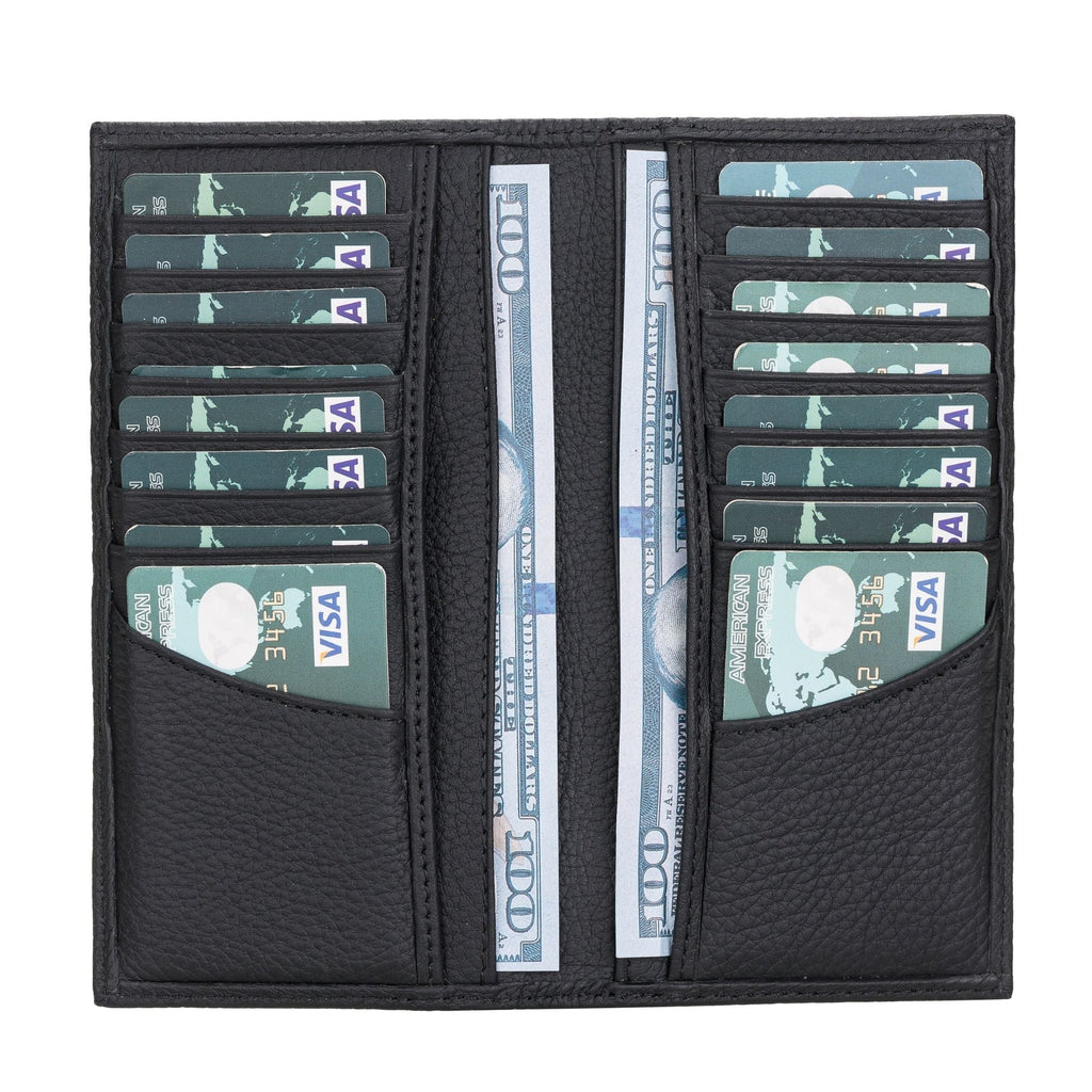 Ouray Handmade Full-Grain Leather Long Wallet for Men and Women