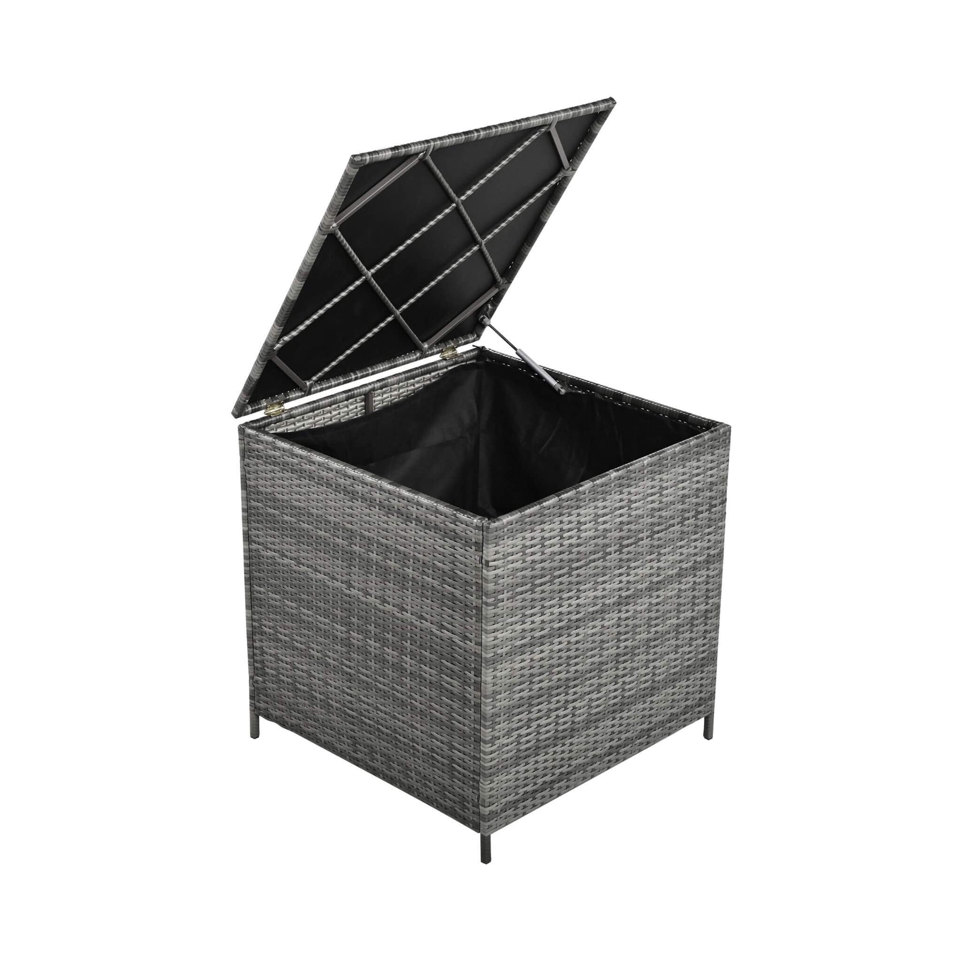 Alora Outdoor 6-Piece All-Weather PE Rattan Sofa Set With Adjustable Seat, Storage Box, Removable Covers, And Tempered Glass Table Top (SAK37221)
