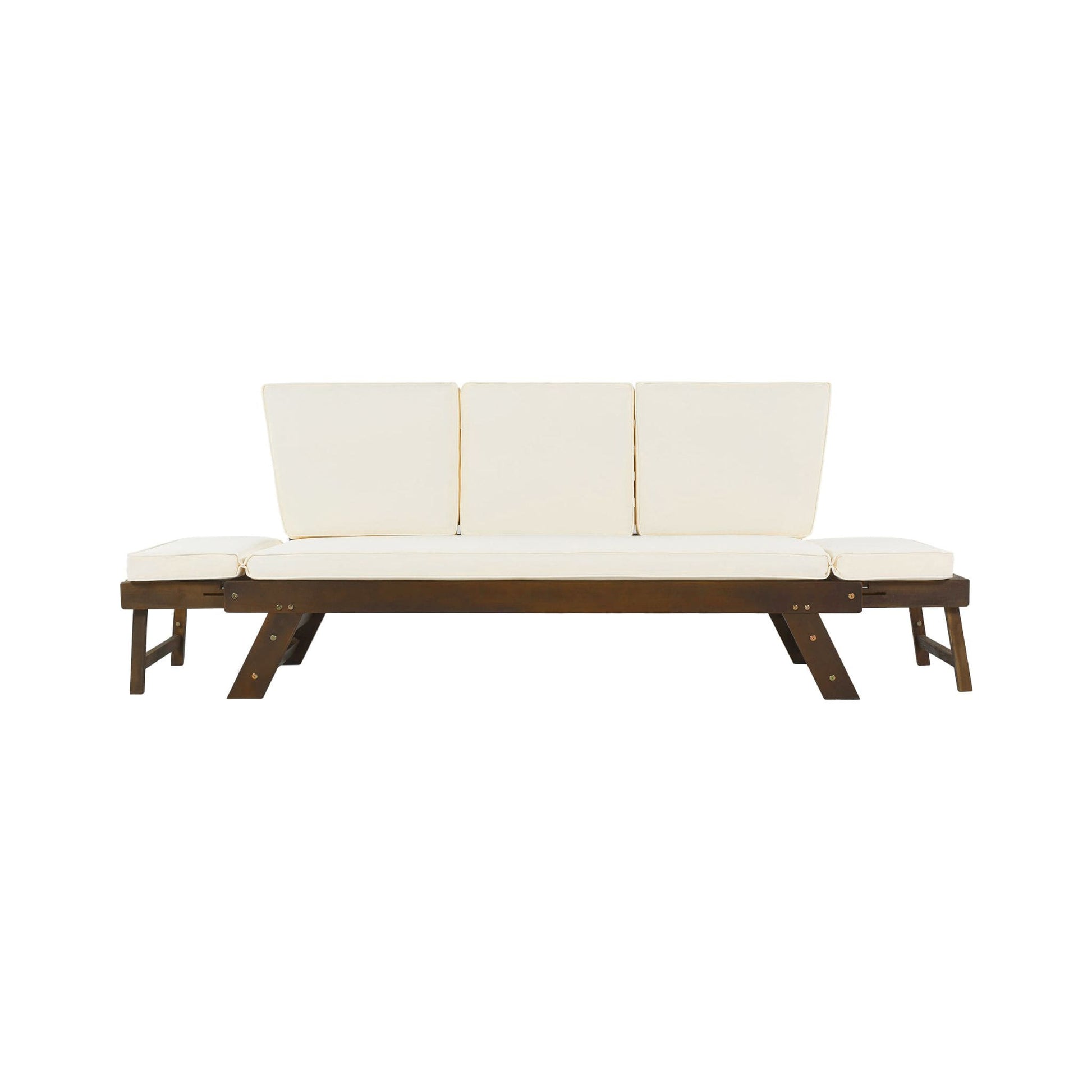 Alora Outdoor Adjustable Wooden Patio Daybed Sofa With Cushions (SAK41345)
