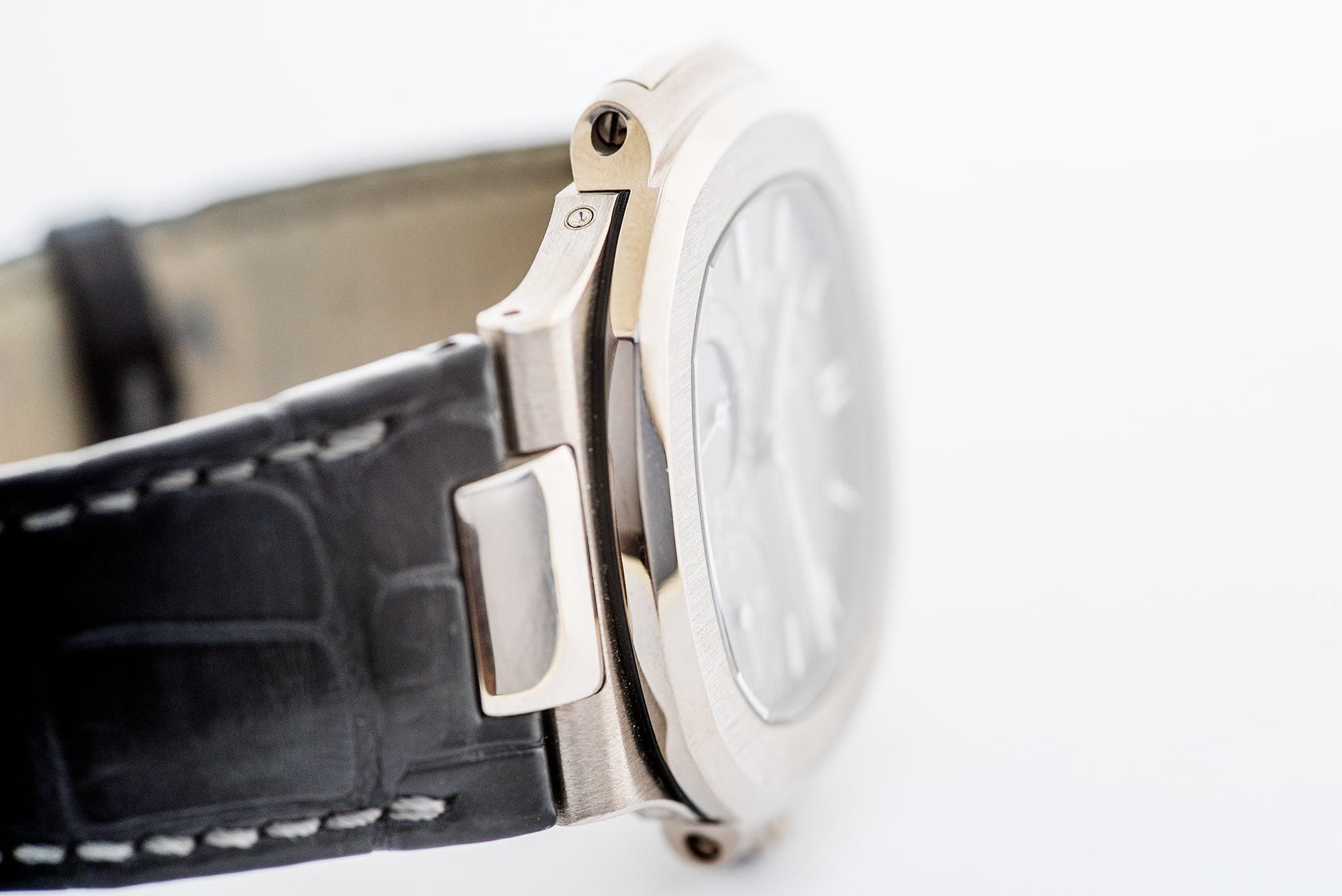 Light Blue Matt Genuine Alligator Watch Strap Patek Philippe Compatible