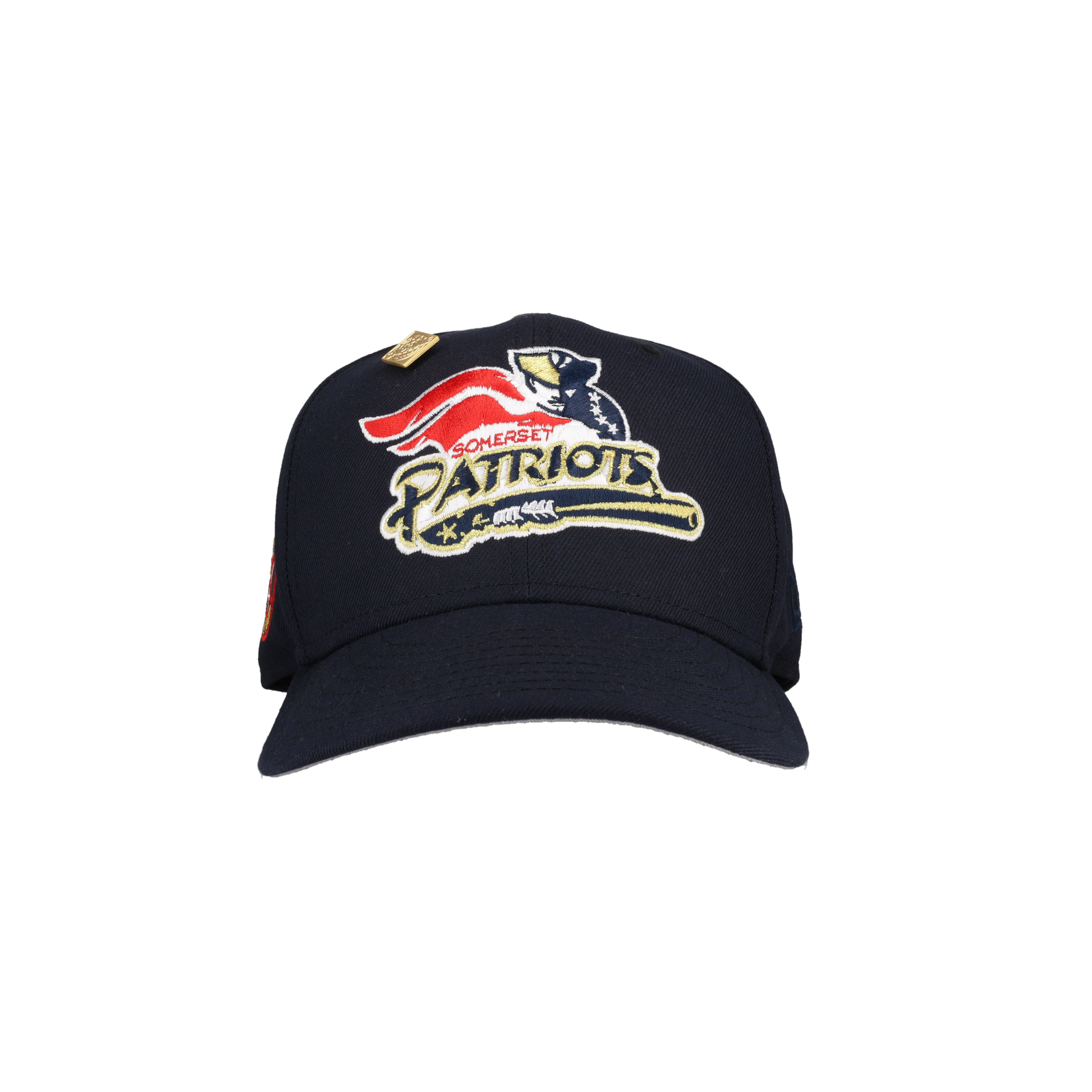 Somerset Patriots Navy 75th Year New Era 59Fifty Fitted Hat