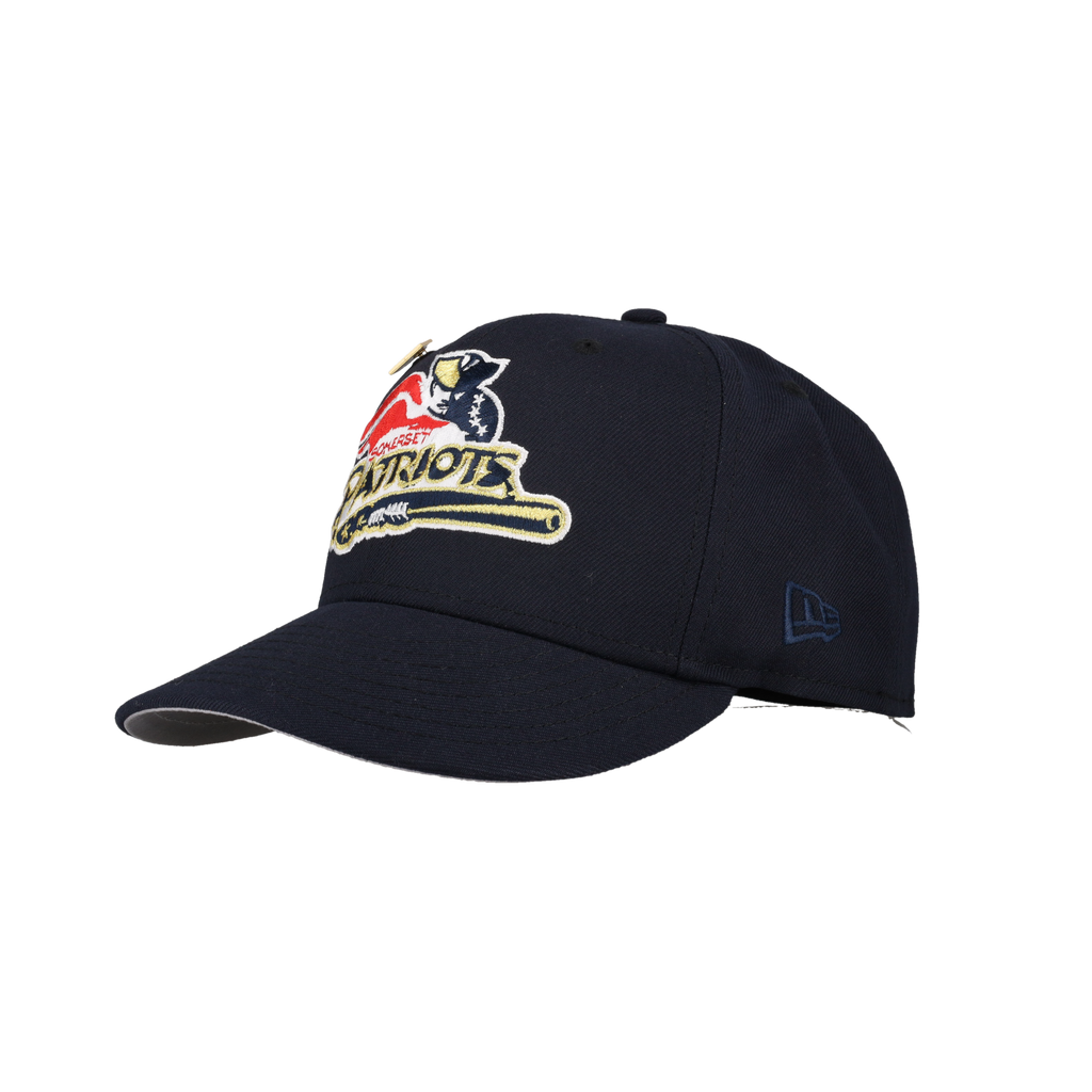 Somerset Patriots Navy 75th Year New Era 59Fifty Fitted Hat