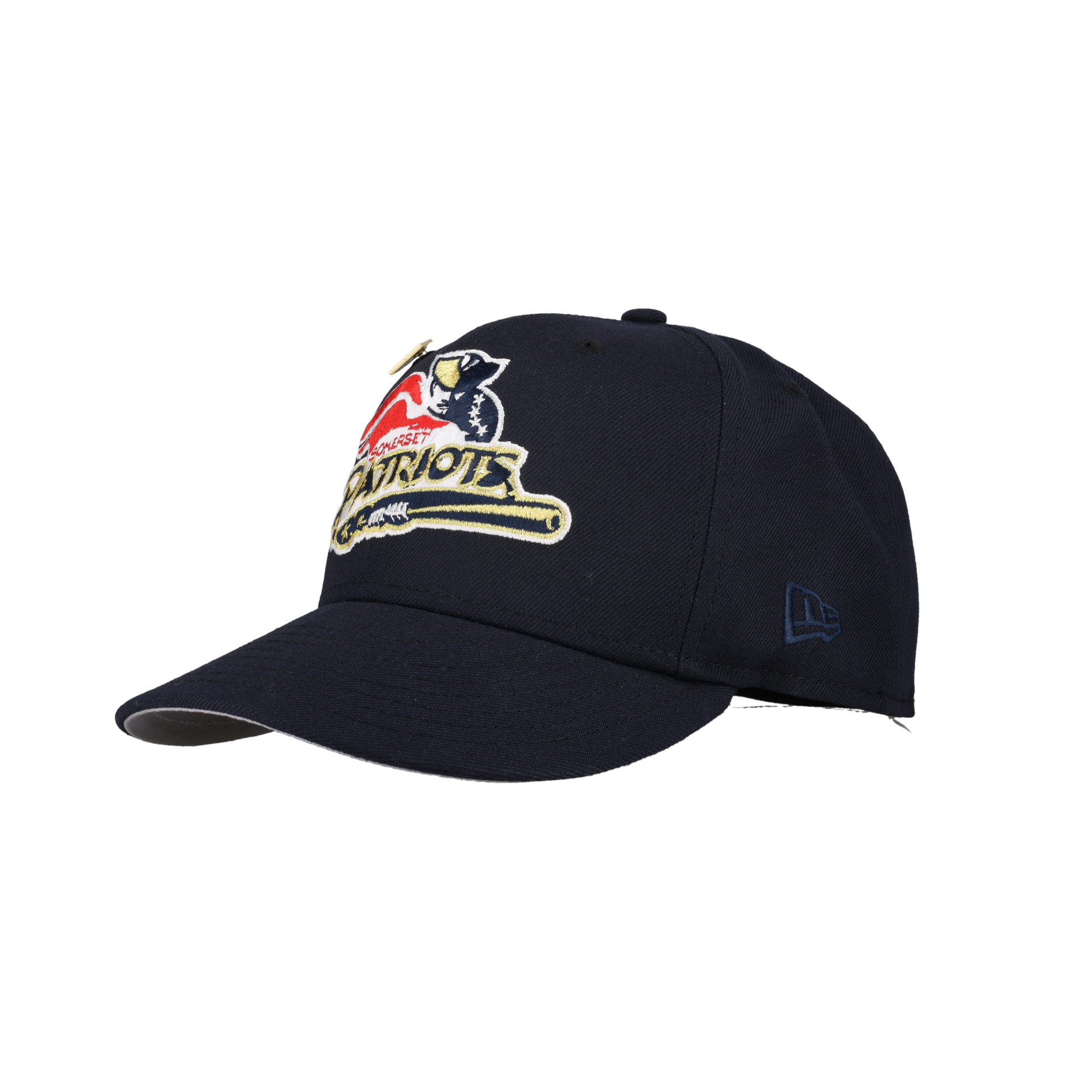 Somerset Patriots Navy 75th Year New Era 59Fifty Fitted Hat