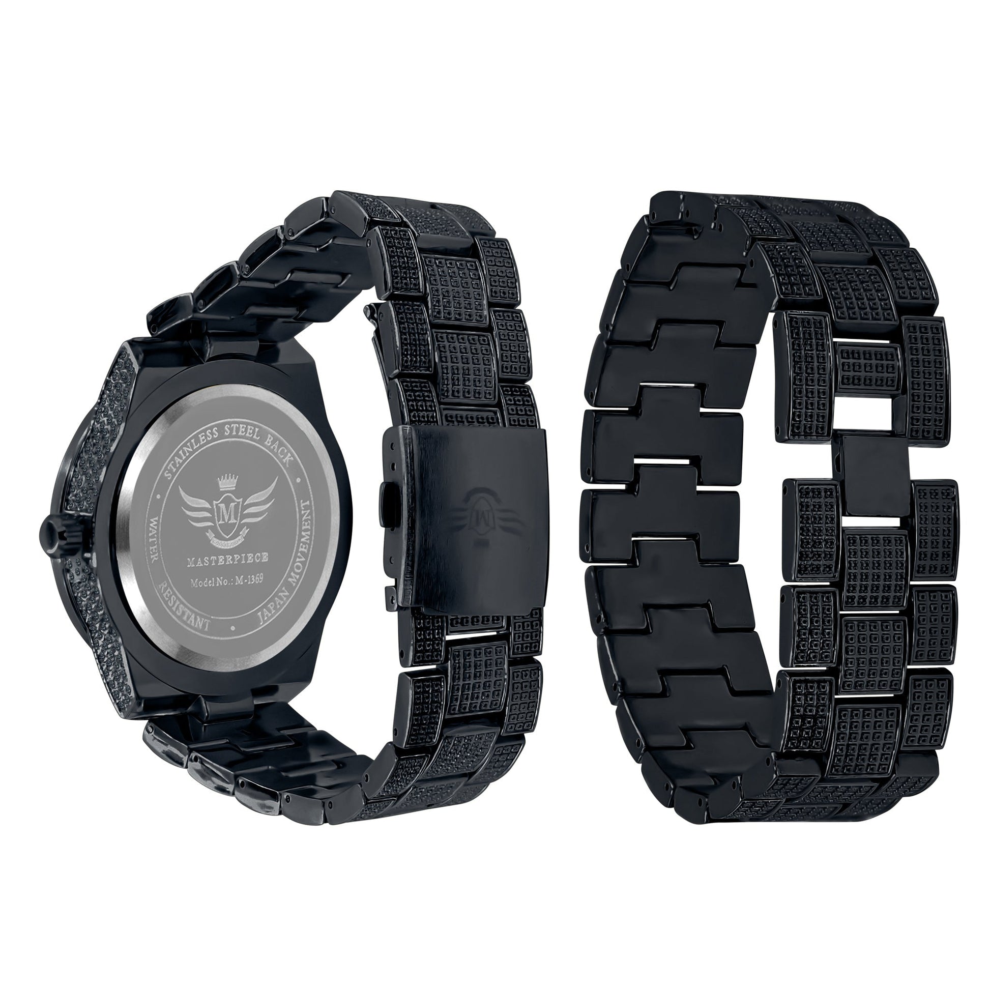 Pave Crystal Watch And Bracelet Set For Women Luxury