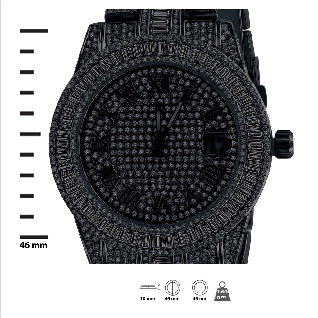 Pave Crystal Watch And Bracelet Set For Women Luxury