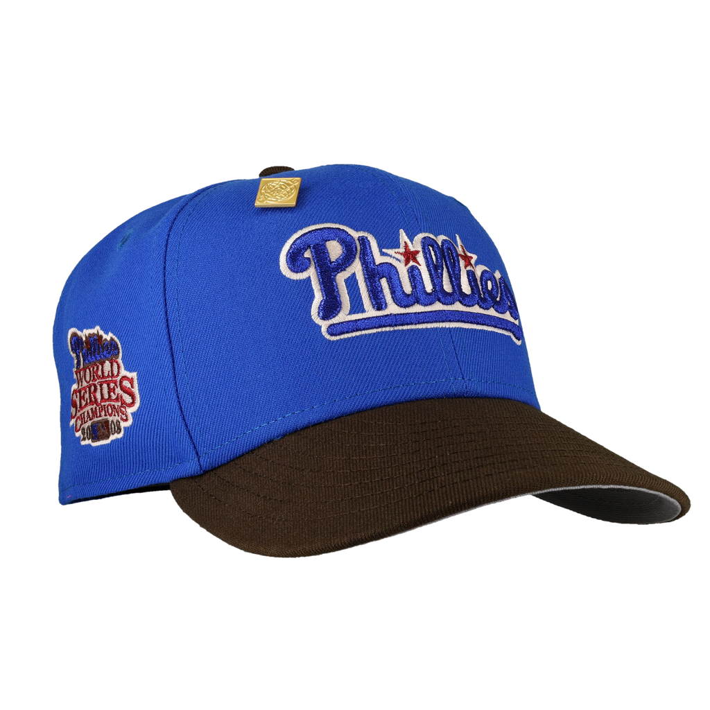 Philadelphia Phillies Blue Nitro Reimagined 2008 World Champs Fitted Hat