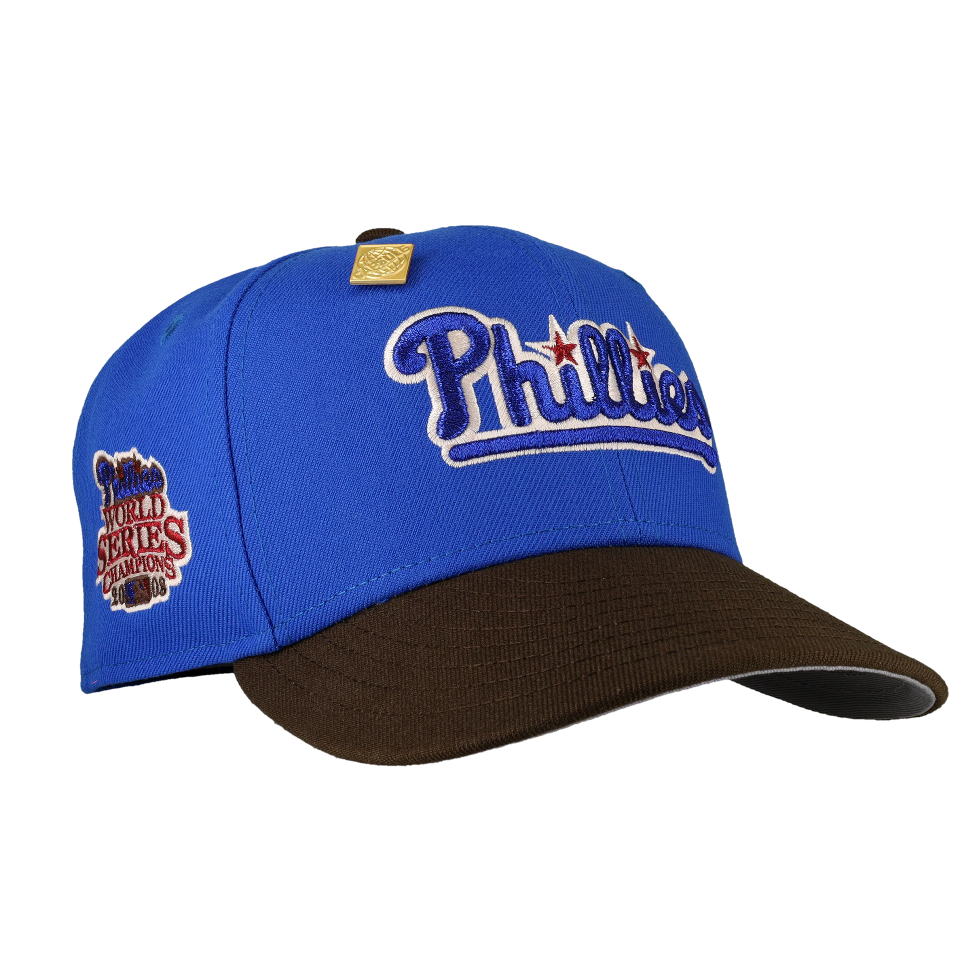Philadelphia Phillies Blue Nitro Reimagined 2008 World Champs Fitted Hat