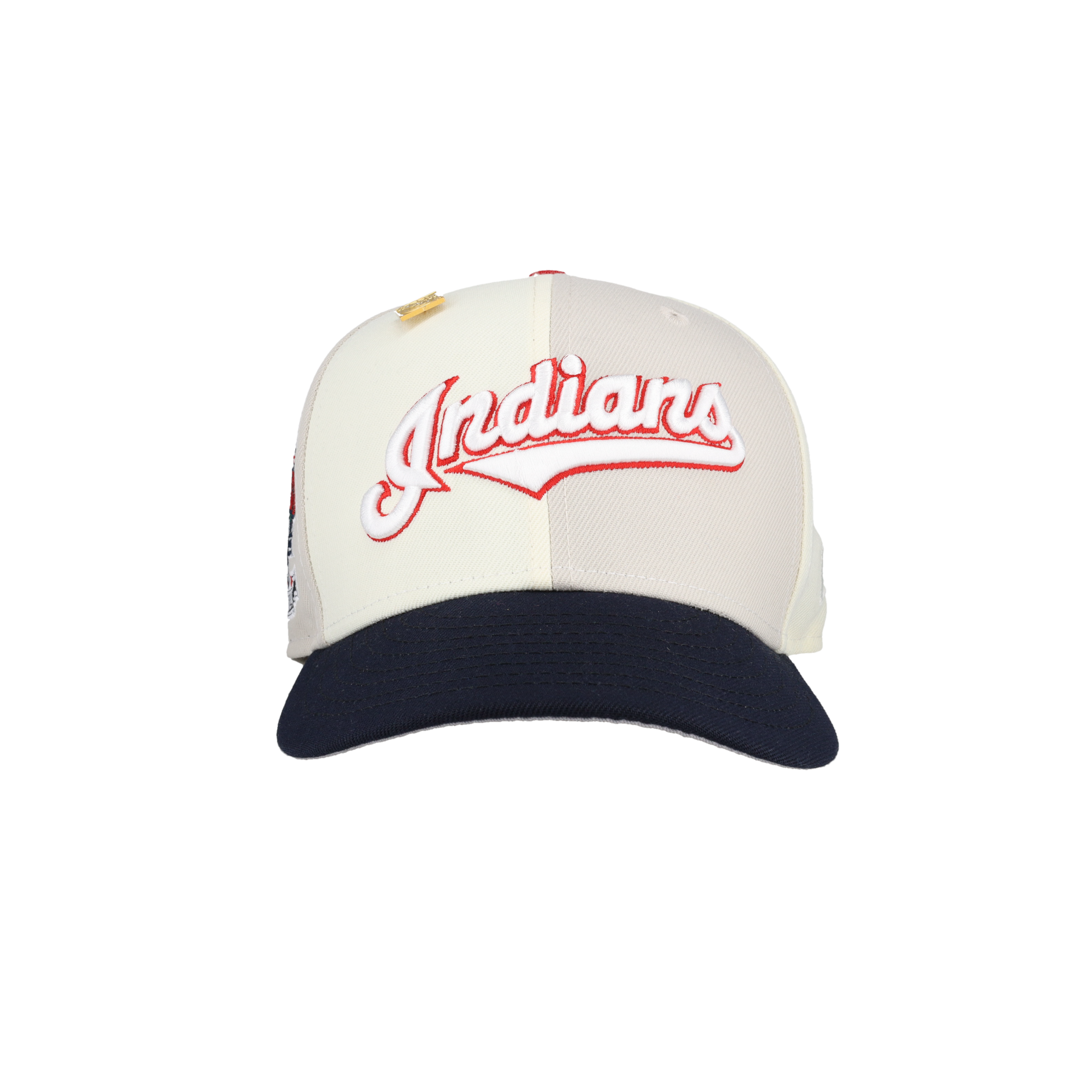 Cleveland Indians Chrome Stone Pinwheel Collection Inaugural Season Fitted Hat