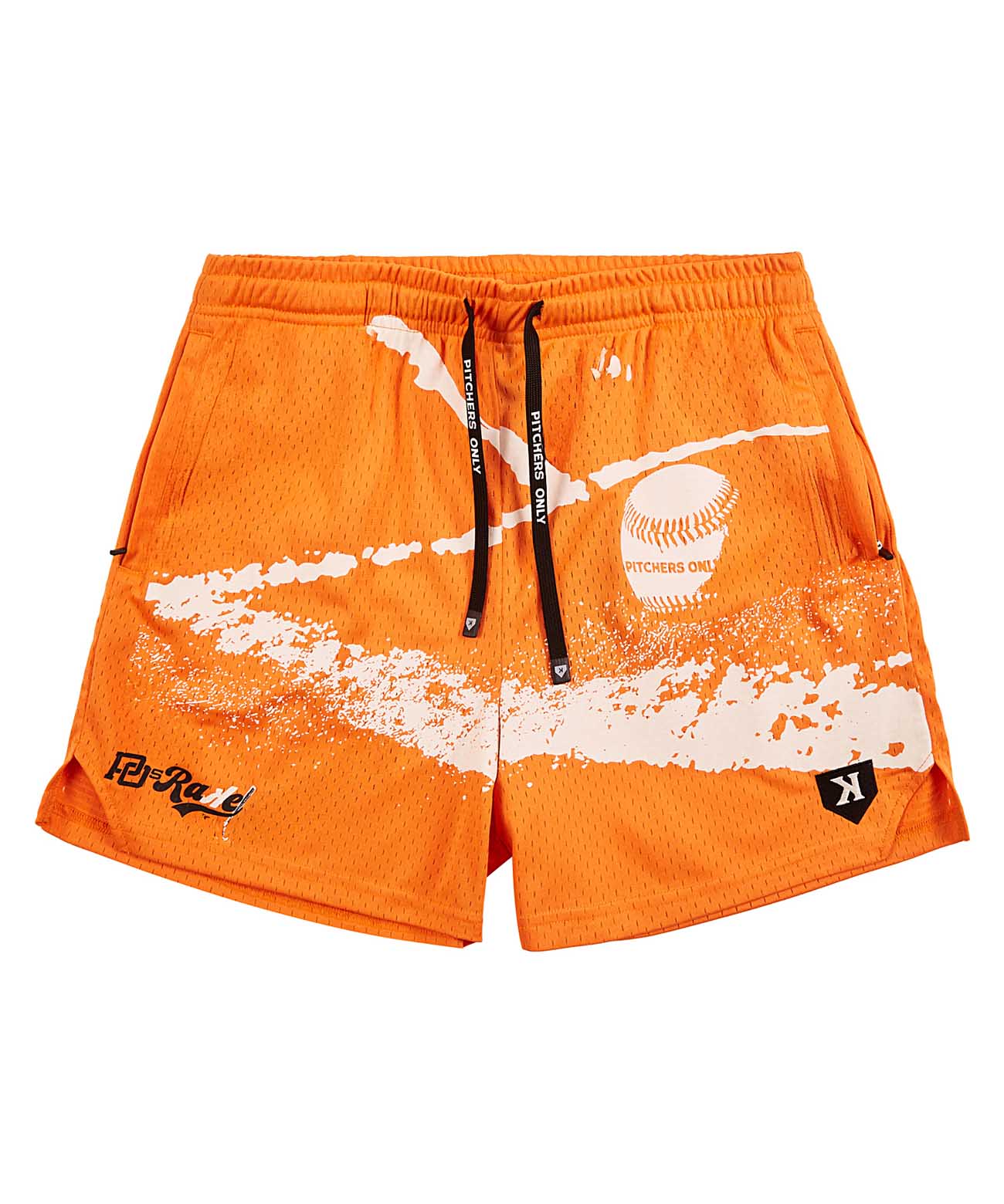 YOUTH PO Rake Mesh Shorts - Orange