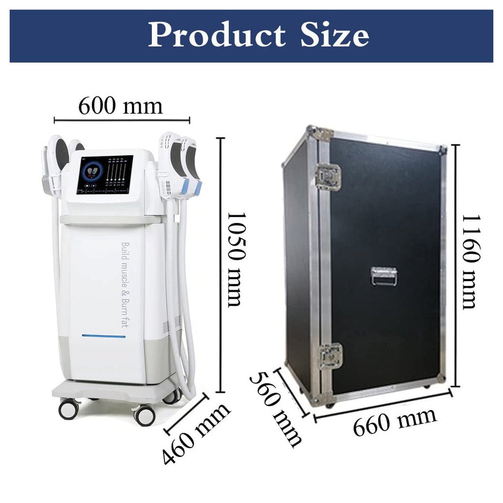 Premium 4-Handle Body, Abdomen And Buttock Muscle Shaping Machine With Trolley (SAK71463)