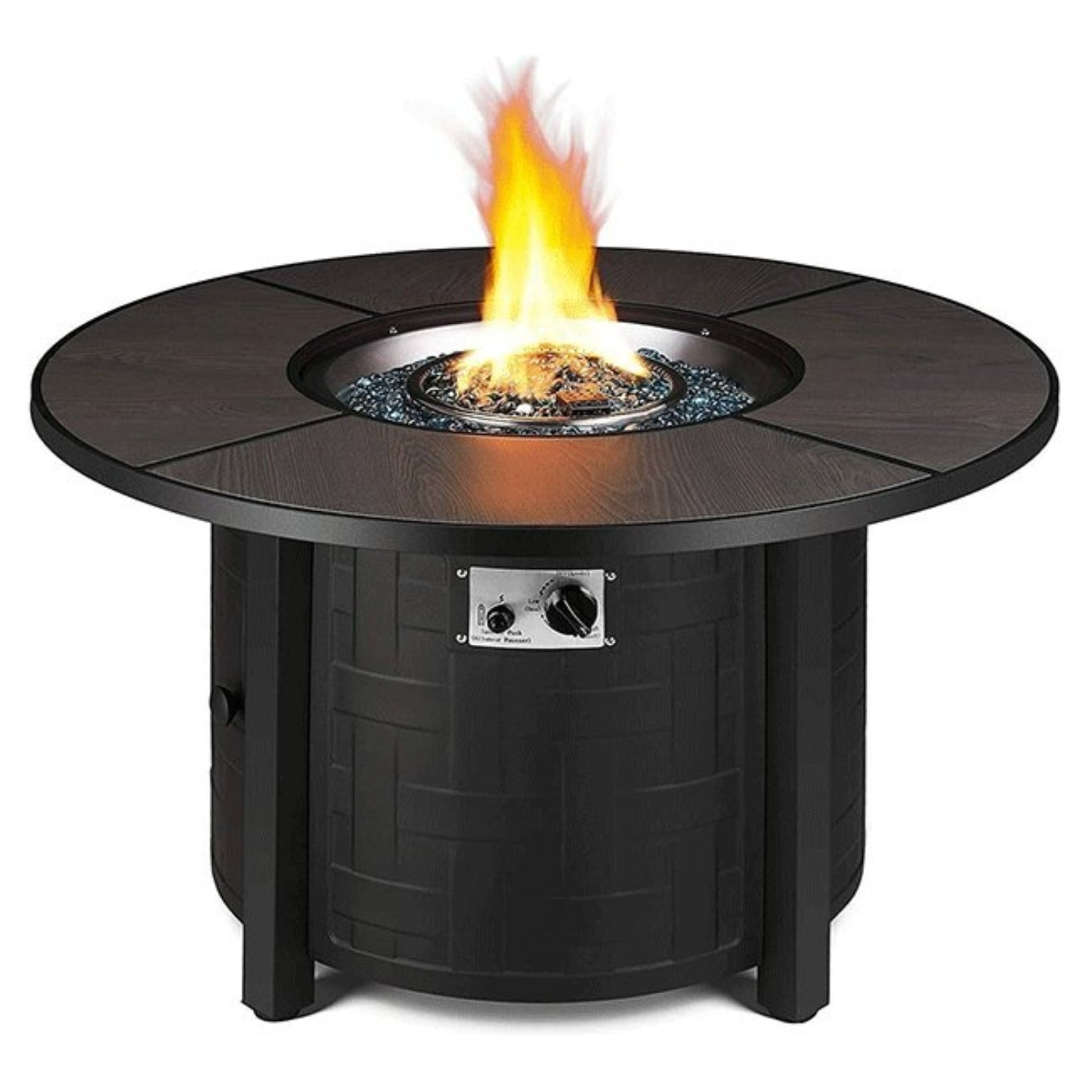 Alora Premium 42-Inch Outdoor 50K BTU Propane Patio Gas Fire Pit Coffee Table W/ Cover (SAK95331)