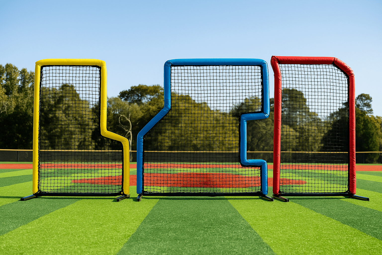 Pro 5′ × 7′ Baseball L-Screen with Head Protector