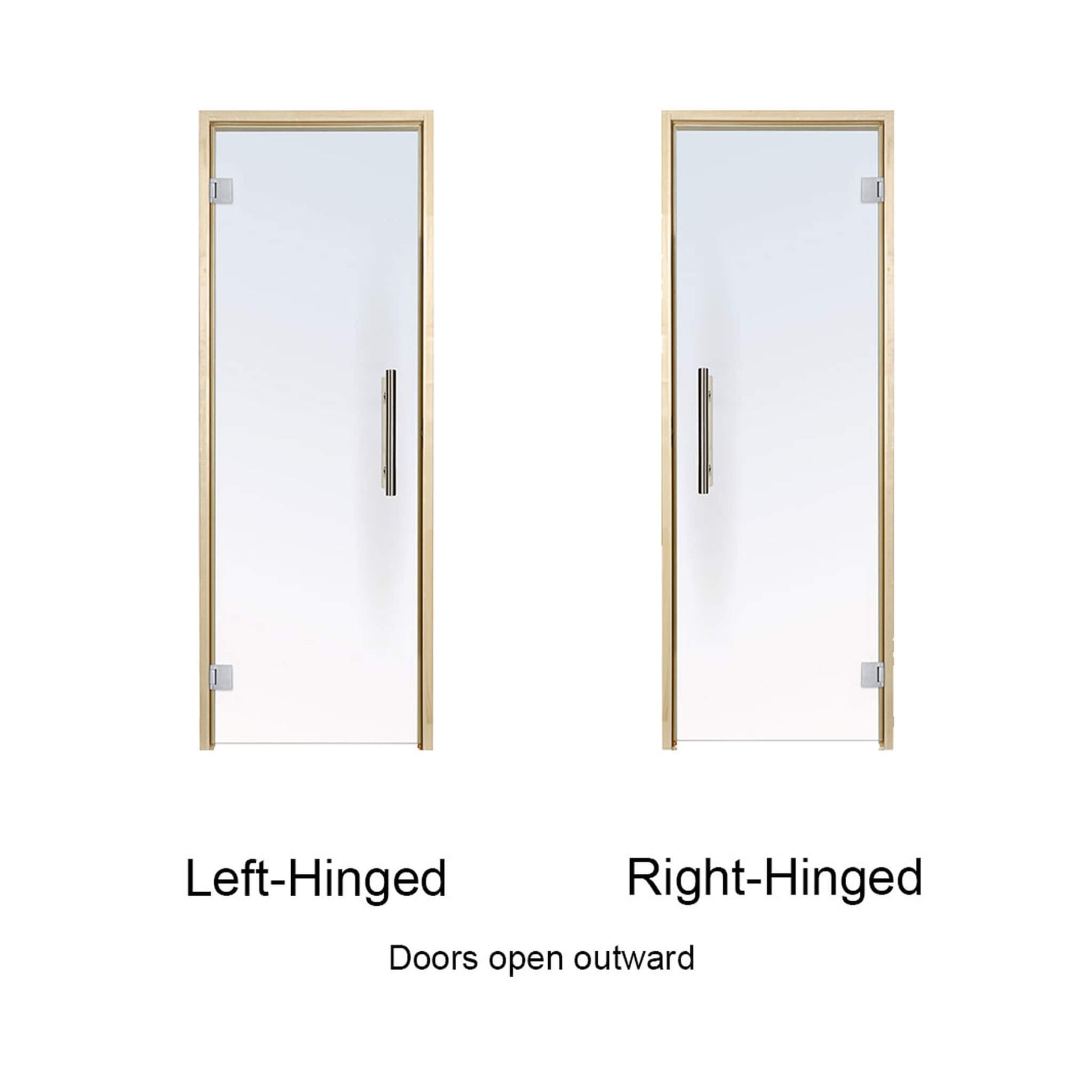 Prosaunas 36X81 Aspen Clear ADA Glass Sauna Door (SAK75843)