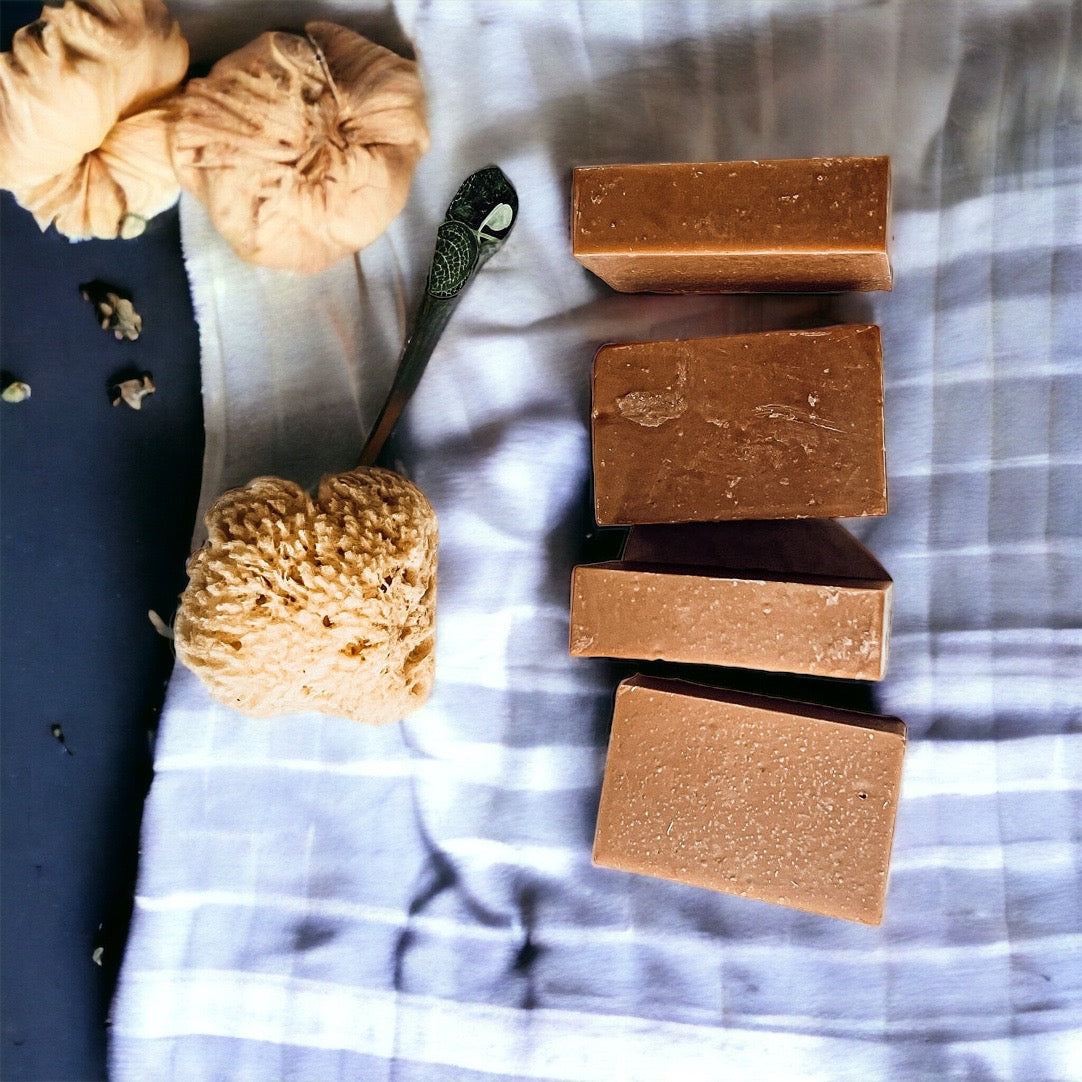 Pumpkin Spice Soap Bar Handmade Organic Shea Butter Cold Process 4.5oz