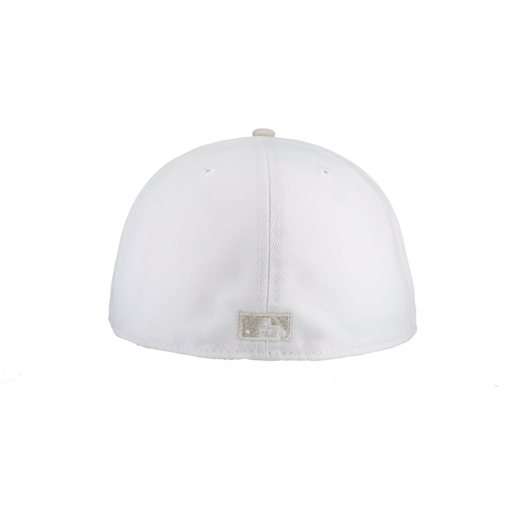 Anaheim Angels Pure White 50th Anniversary Patch 59Ffity Fitted Hat