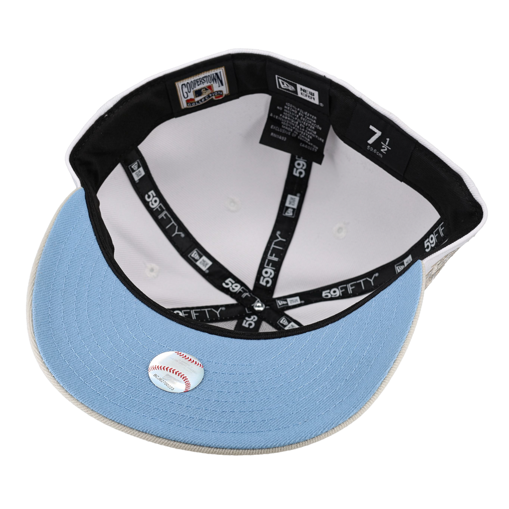 Anaheim Angels Pure White 50th Anniversary Patch 59Ffity Fitted Hat