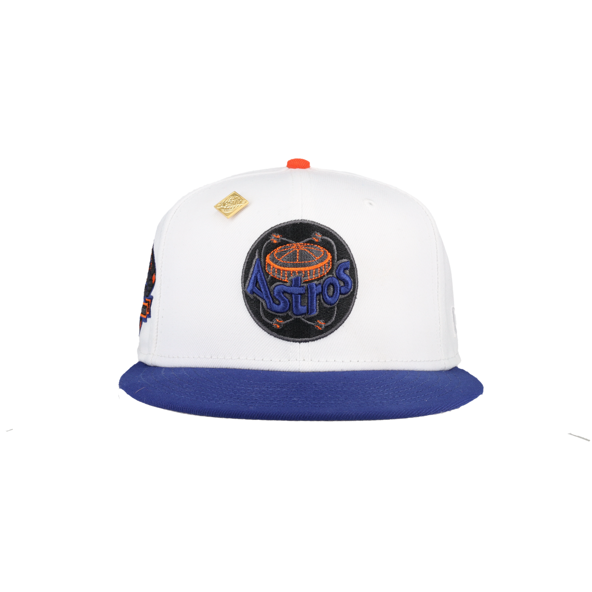 Houston Astros Pure White 25th Silver Anniversary Patch 59Fifty Fitted Hat