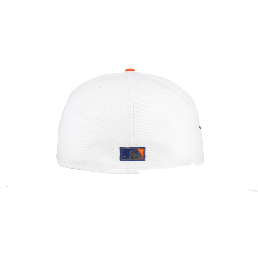 Houston Astros Pure White 25th Silver Anniversary Patch 59Fifty Fitted Hat