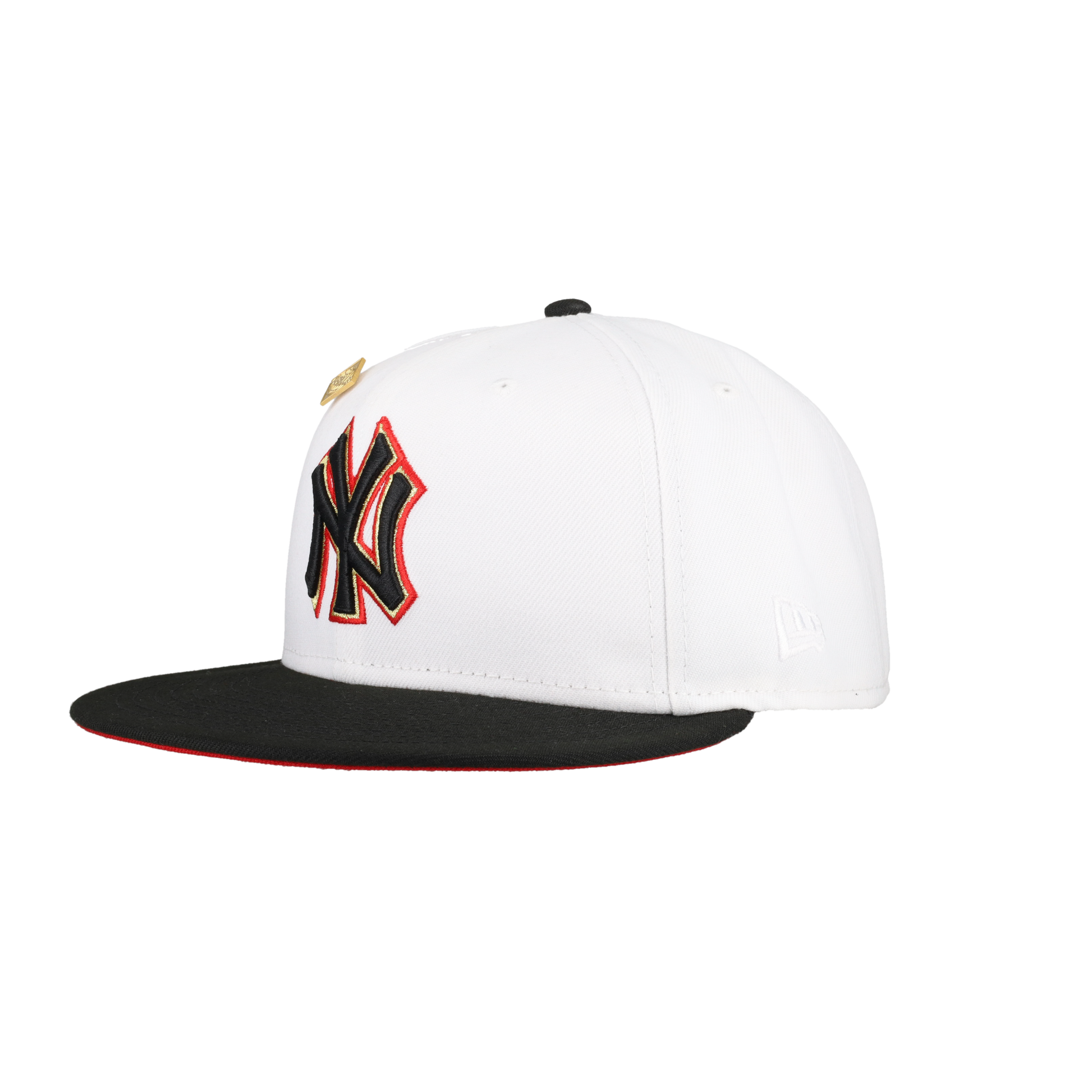 New York Yankees Pure White 1996 World Series Patch Fitted Hat