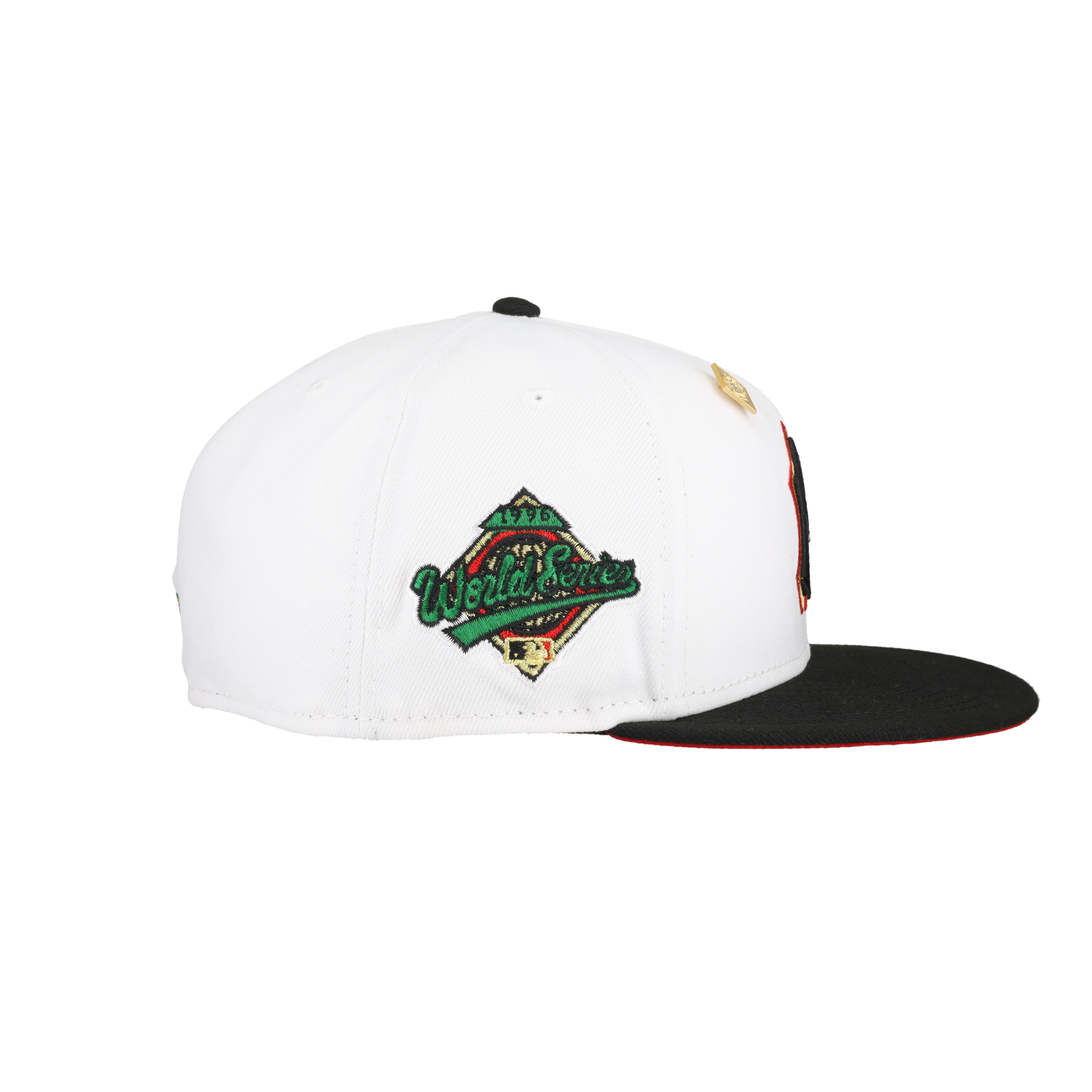 New York Yankees Pure White 1996 World Series Patch Fitted Hat