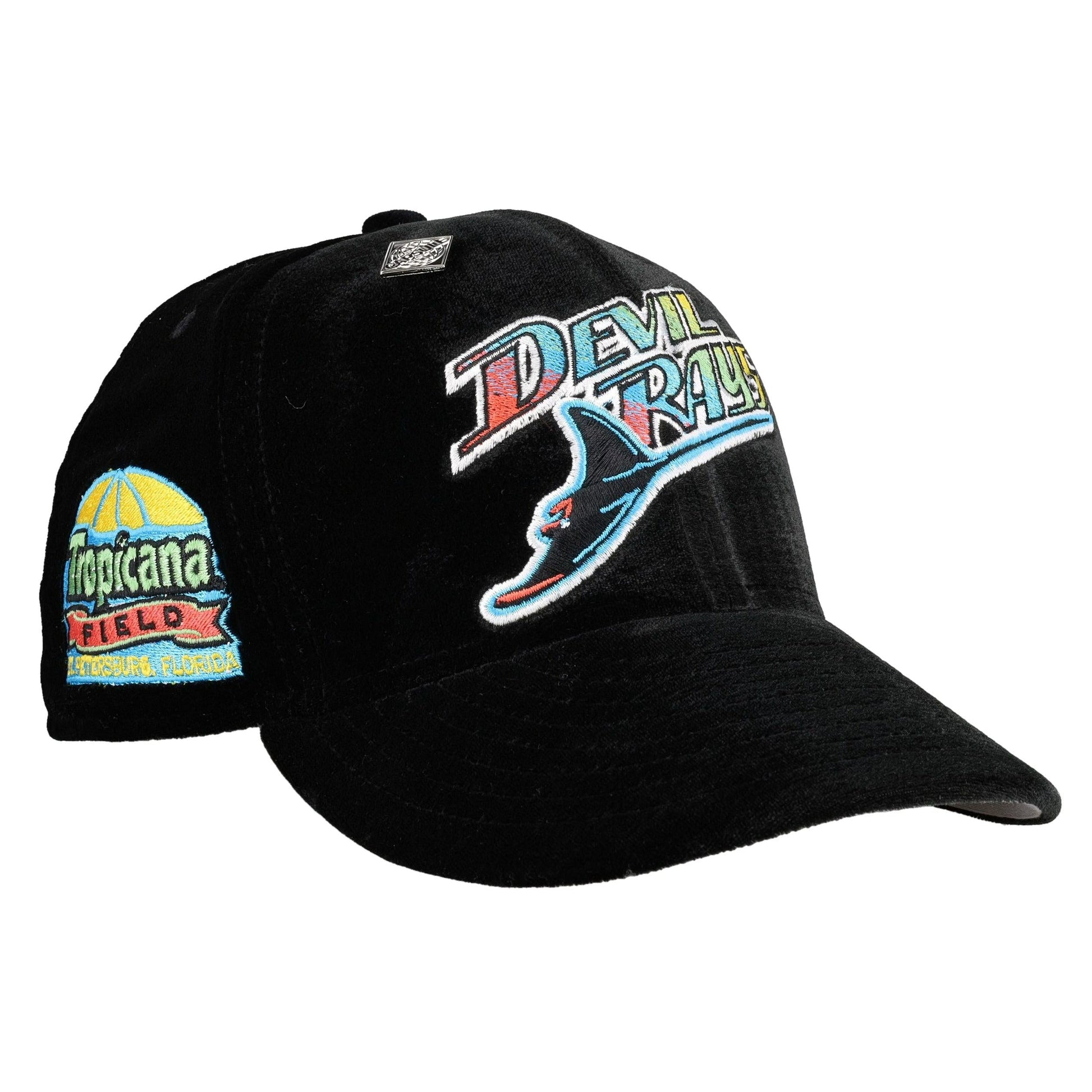 Tampa Bay Rays Velvet Tropicana Field Patch 59Fifty Fitted Hat