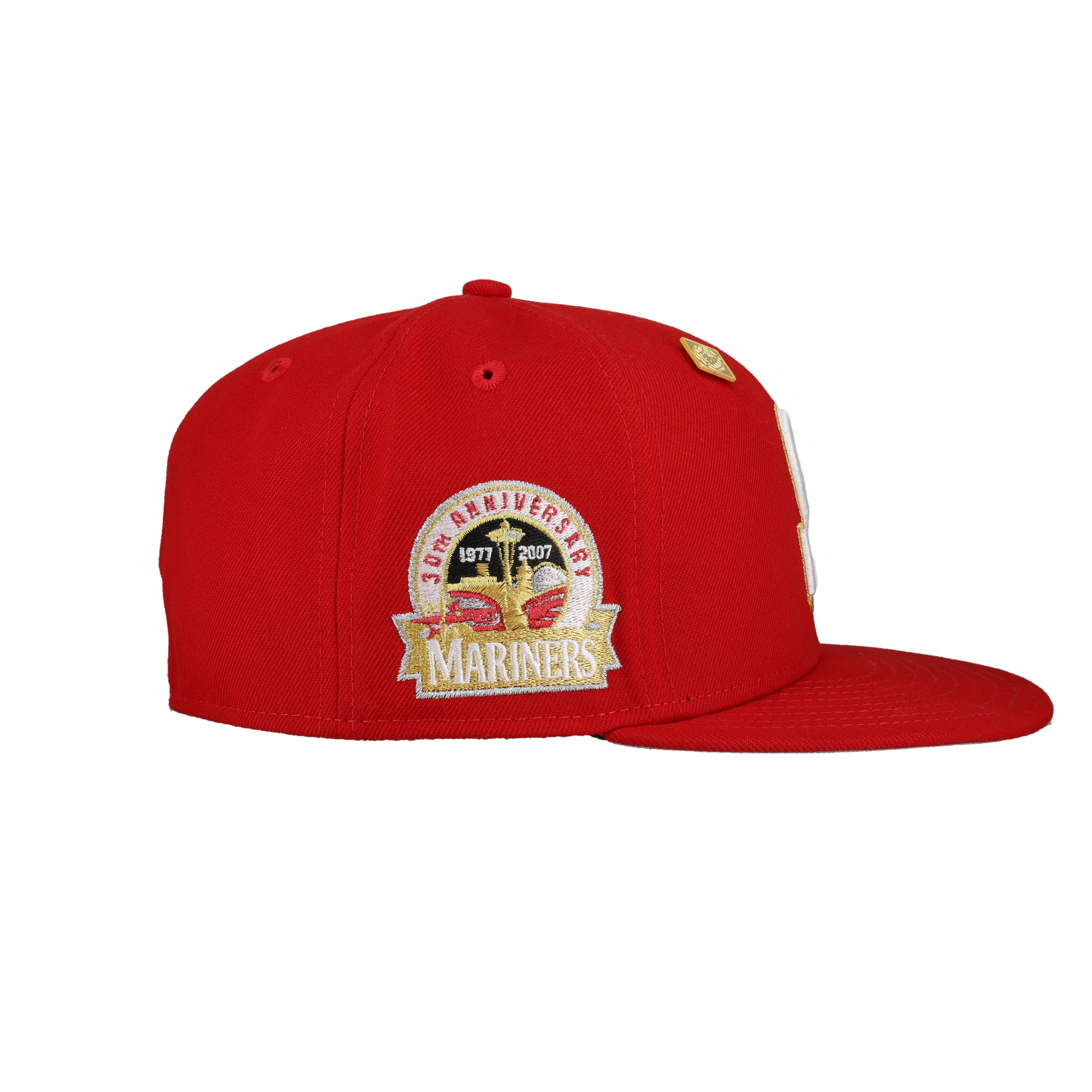 Seattle Mariners Red 30th Anniversary Patch 59Fifty Fitted Hat