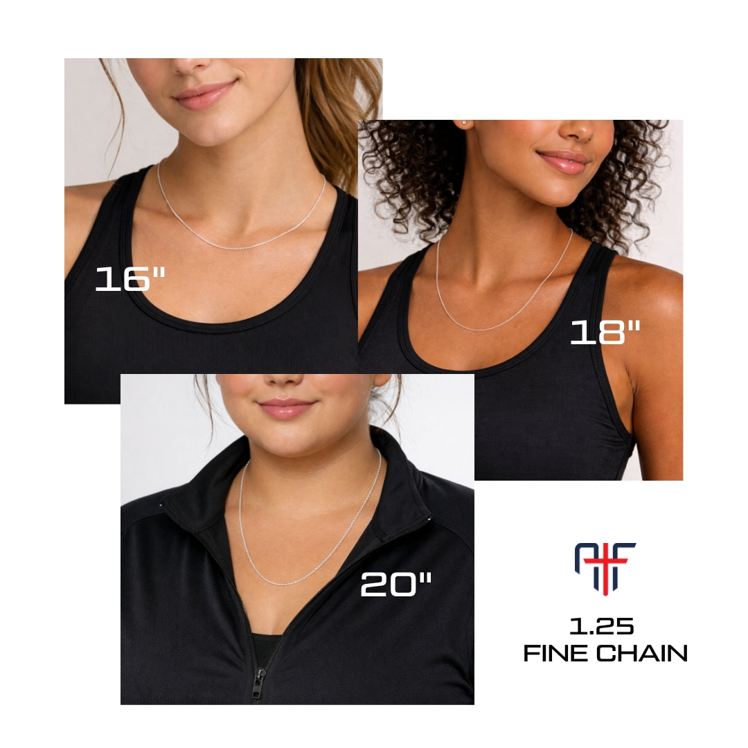 Cross Cutout Pickleball Necklace