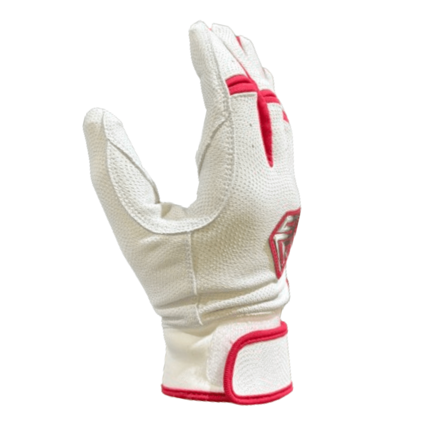 Resilient Championship Fastpitch Batting gloves - White and Red