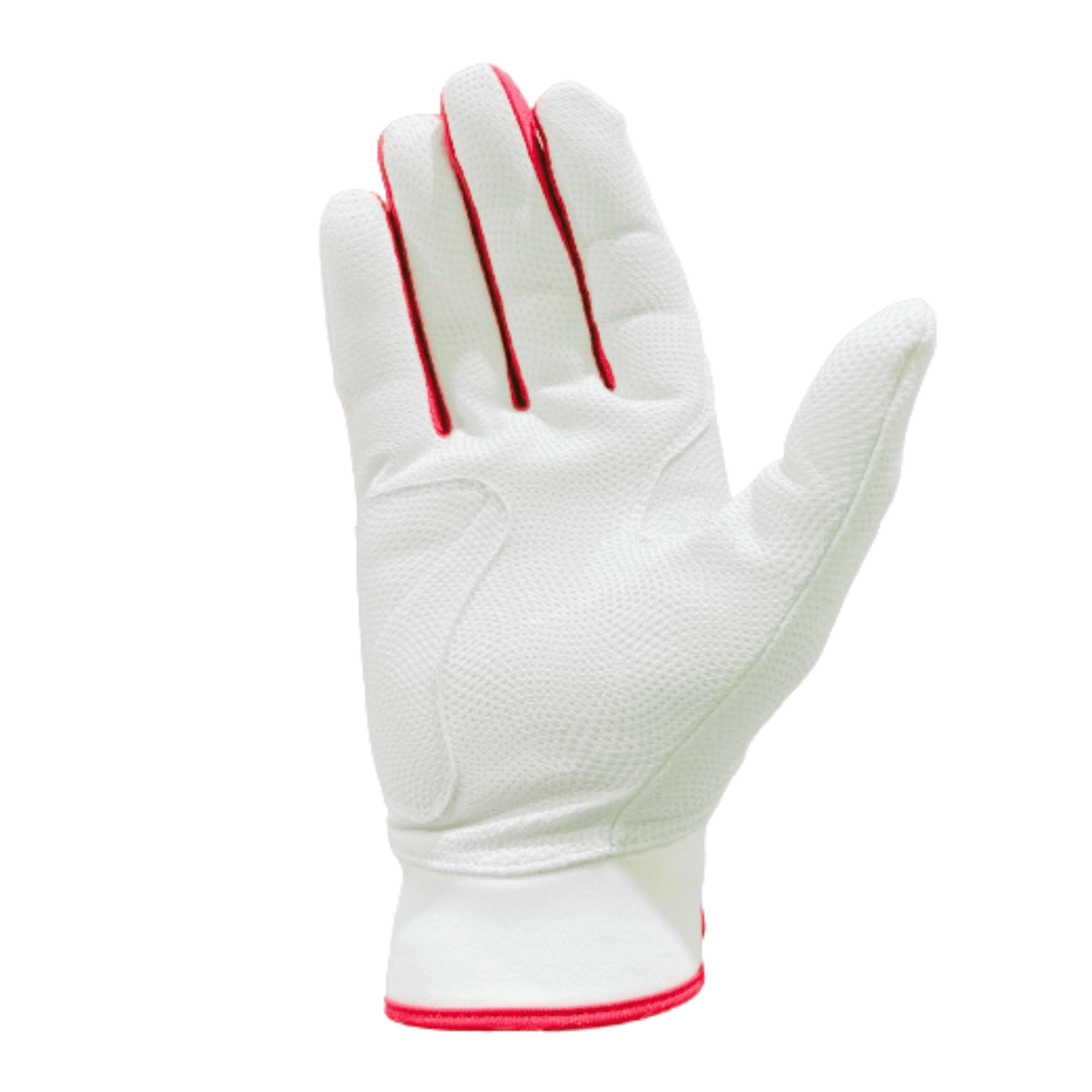 Resilient Championship Fastpitch Batting gloves - White and Red