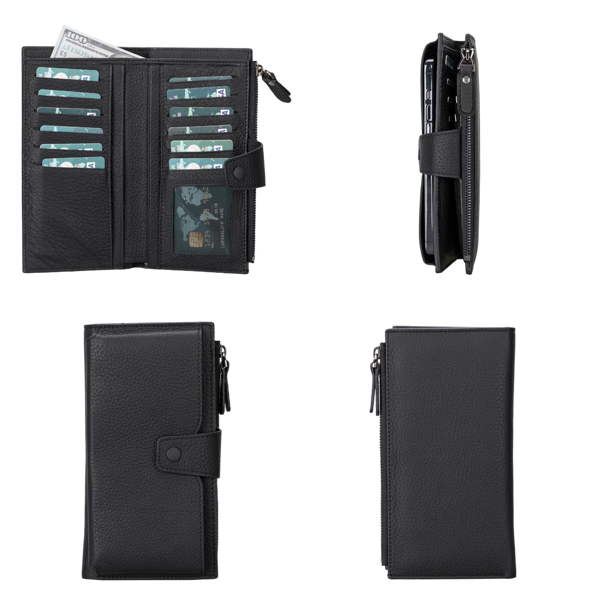 Riverton Women's Leather Wallet with Cell Phone Section