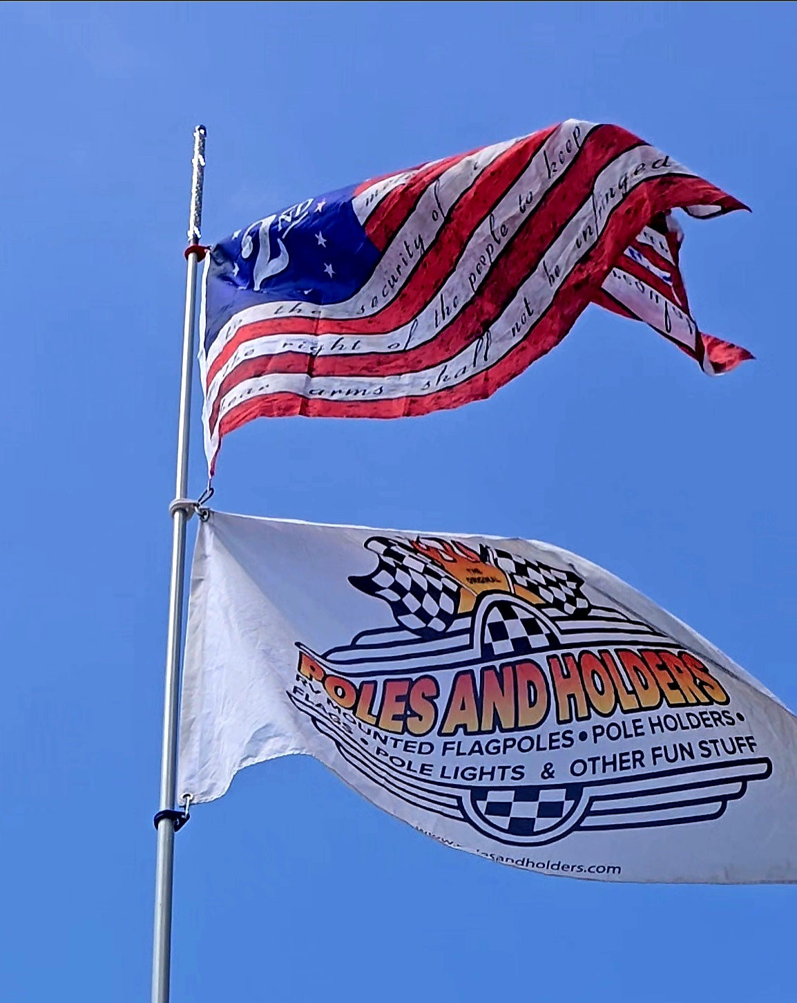 *NEW PRODUCT* FREEDOM RINGS - 4 Ring Set to Fly Two 3x5' Flags