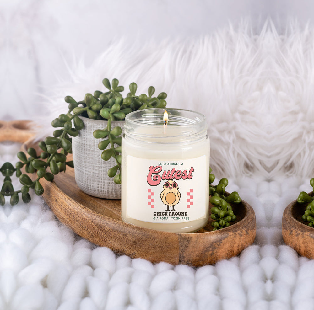 Ruby Ambrosia Scented Soy Candle 9oz Sweet Red Fruit And Wine Aroma