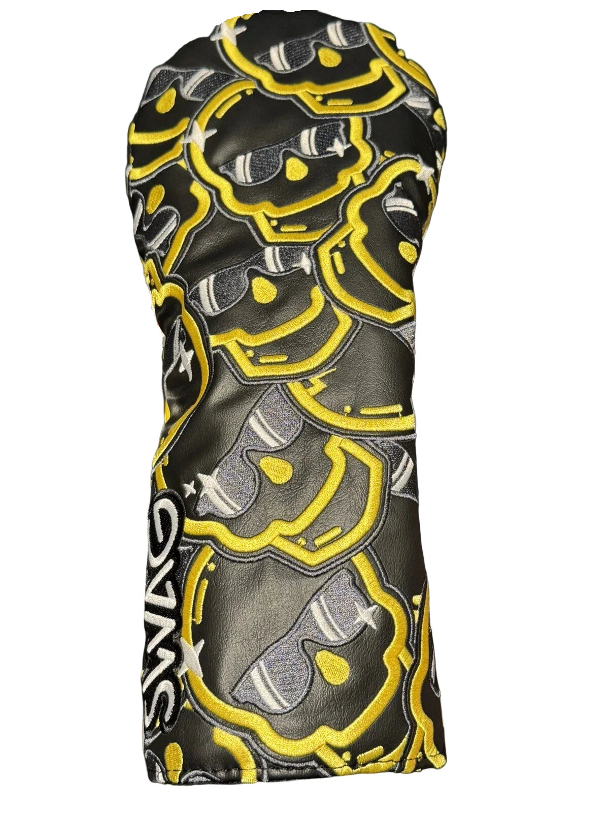 Swag Golf Mystery Box Gold Skull Driver Headcover *opened, no bag*