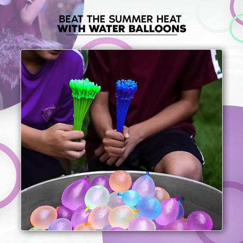 777pcs Quick Fill Water Balloons w/ Hose Attachments, Various Colors