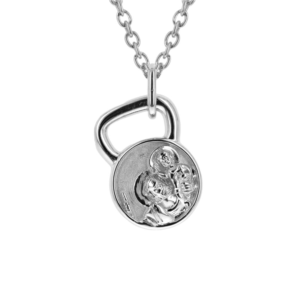 St. Christopher Kettlebell Necklace